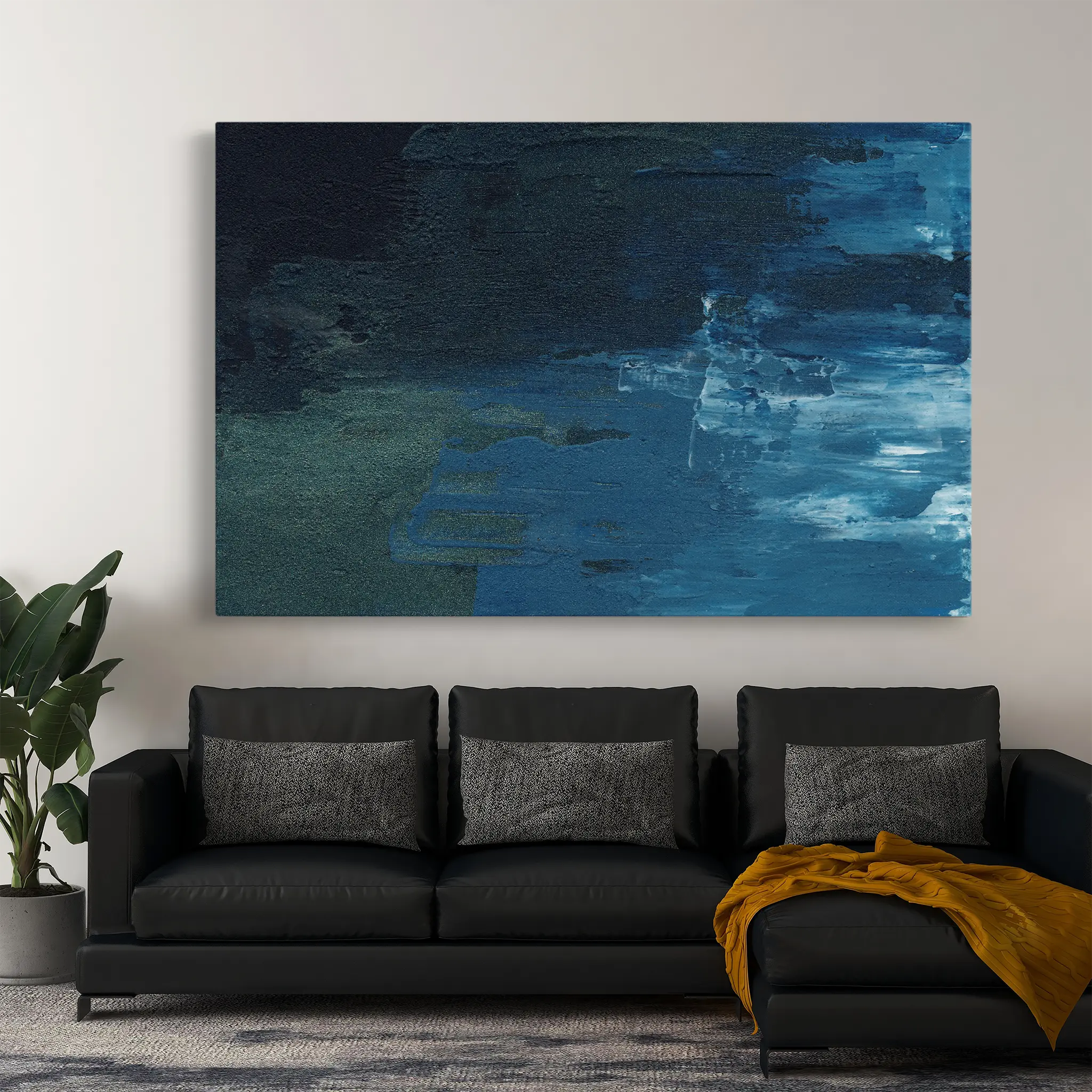 Abstract Canvas Wall Art WAD107-A 90 x 60 cm / Stretched on hidden frame