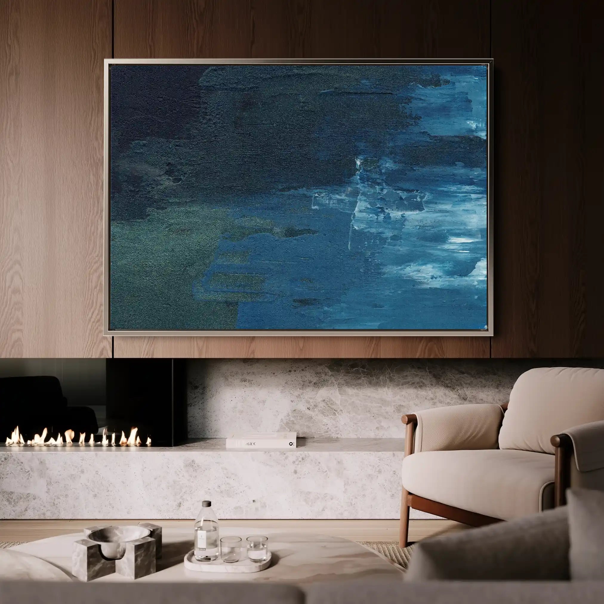 Abstract 107 Canvas Art 60 x 40 cm / Stretched on hidden frame