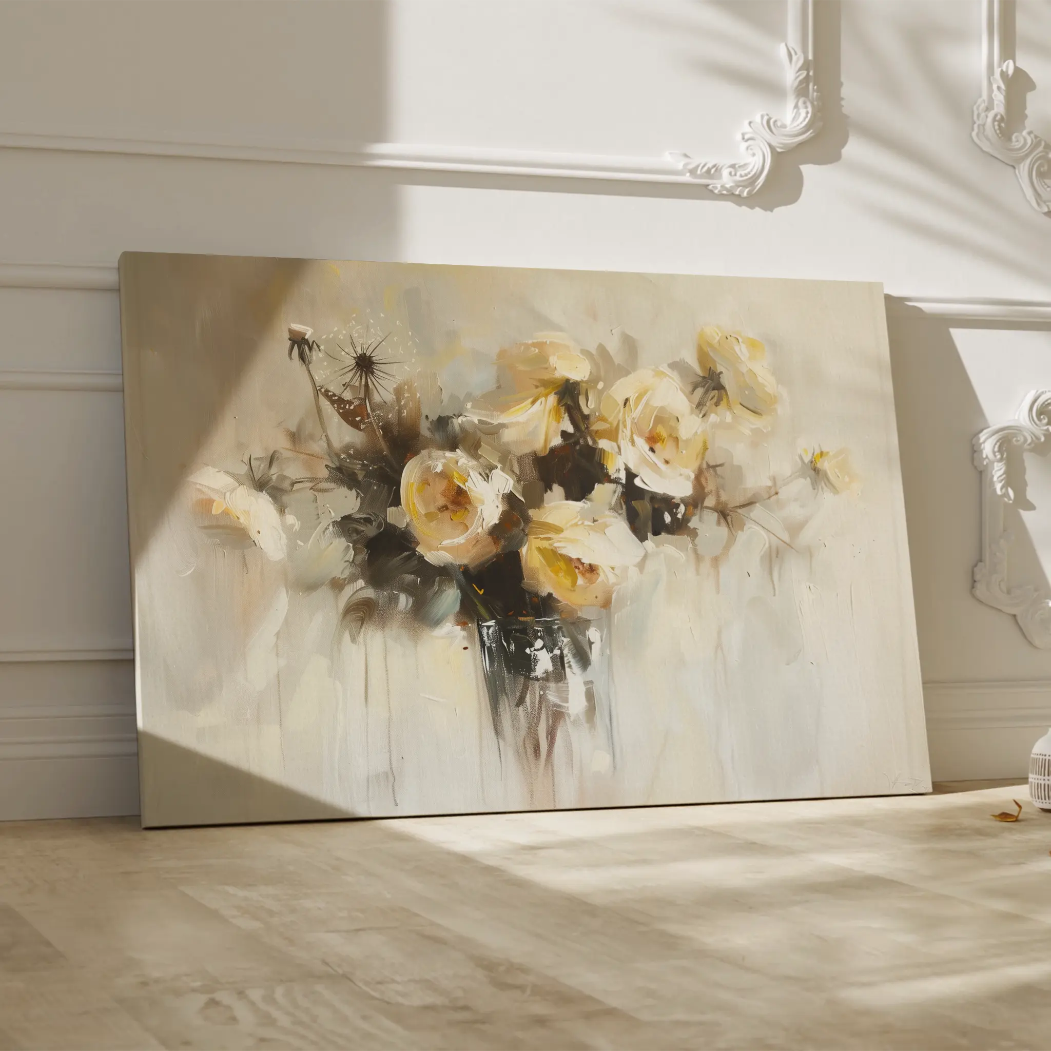 Floral Canvas Wall Art WAD107-F 90 x 60 cm / Stretched on hidden frame