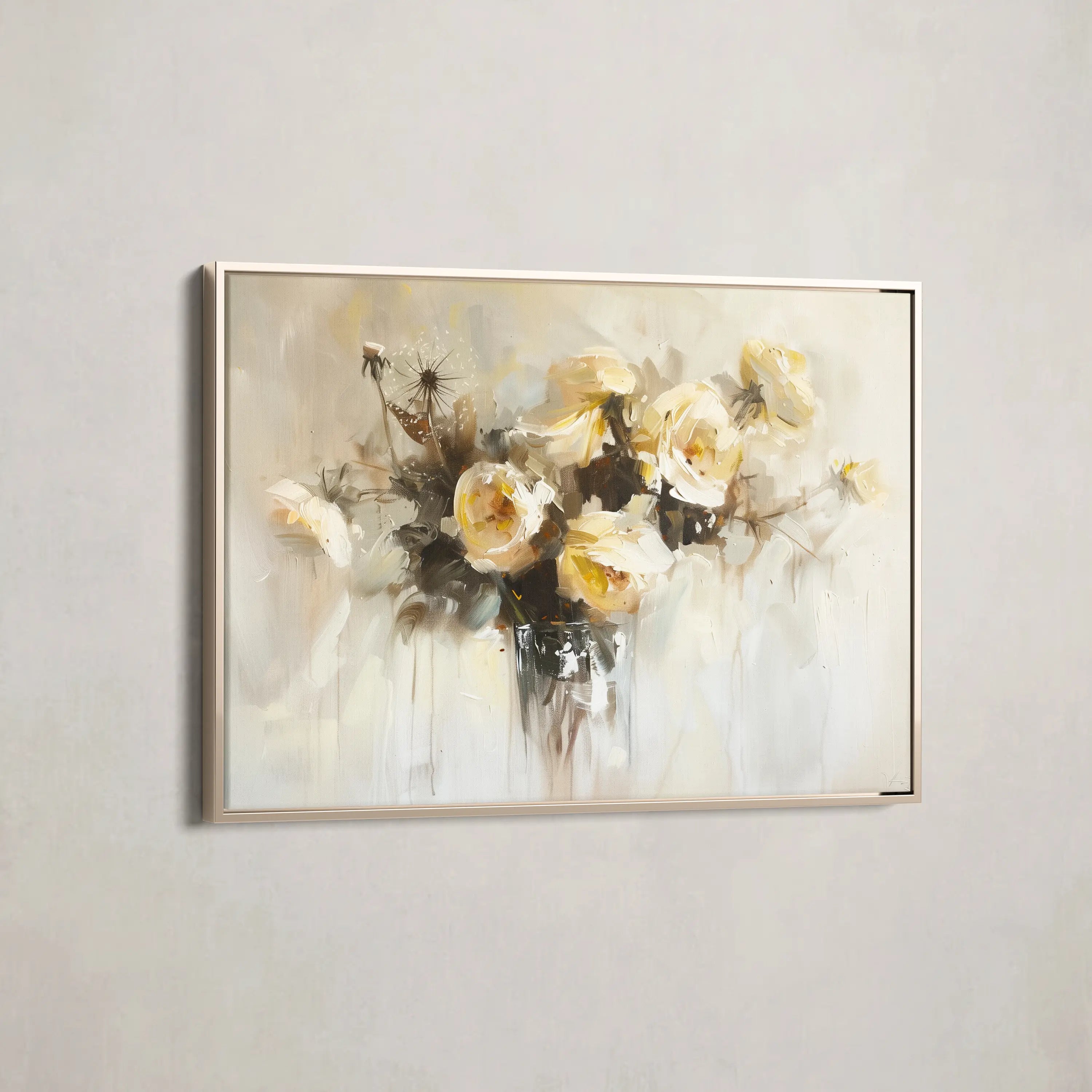 Floral Canvas Wall Art WAD107-F 90 x 60 cm / Stretched on hidden frame