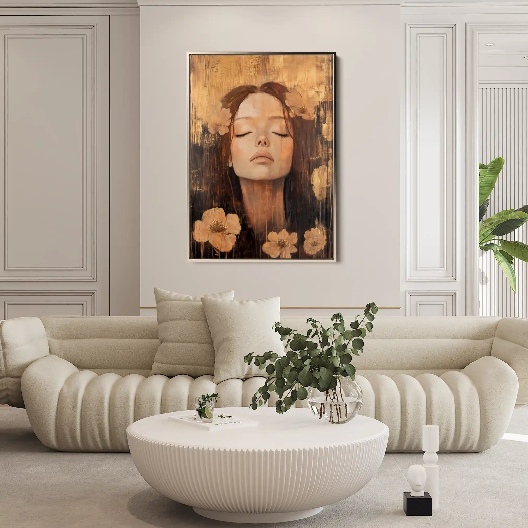 Portrait 107 Canvas Art 90 x 60 cm / Stretched on hidden frame