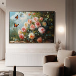 Floral Canvas Wall Art WAD1072-F 90 x 60 cm / Stretched on hidden frame