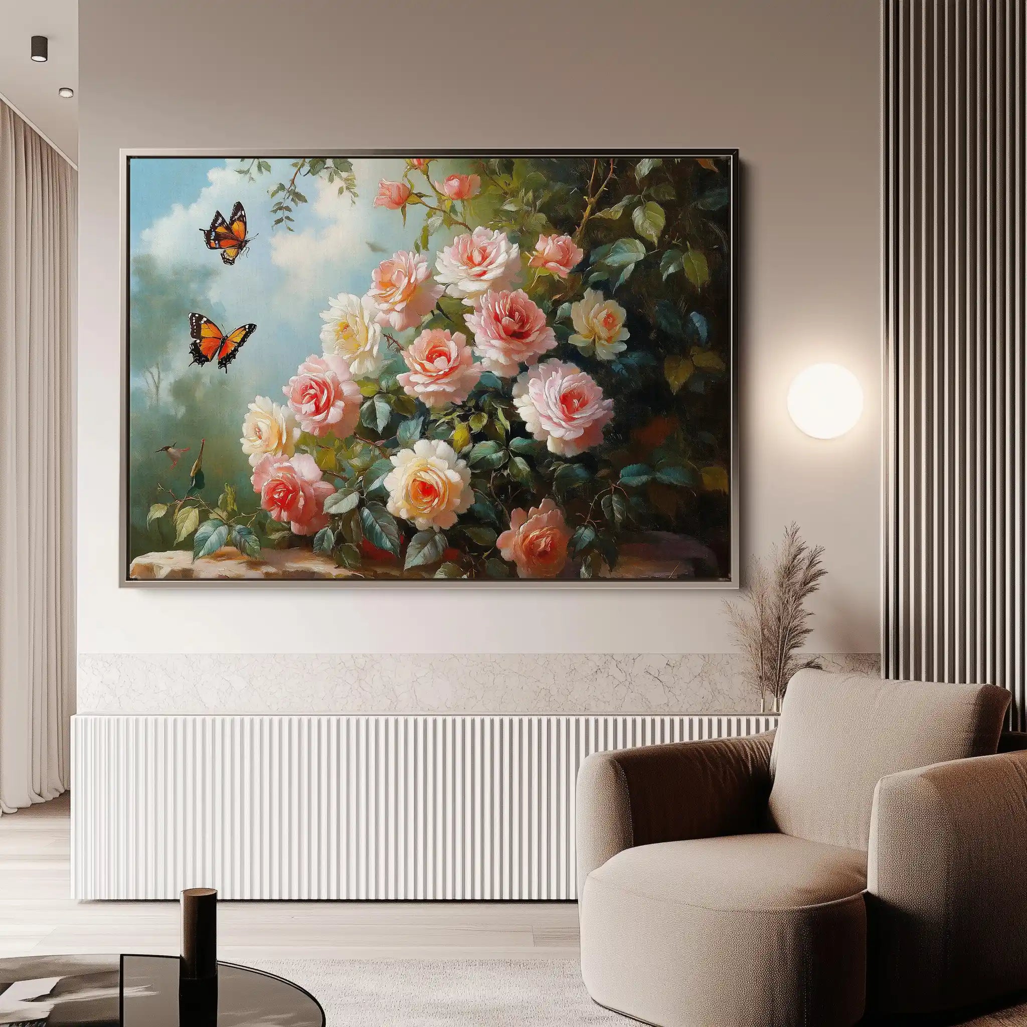 Floral Canvas Wall Art WAD1072-F 90 x 60 cm / Stretched on hidden frame