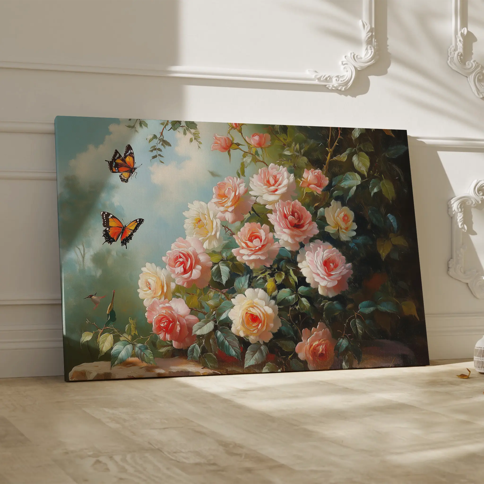 Floral Canvas Wall Art WAD1072-F 90 x 60 cm / Stretched on hidden frame