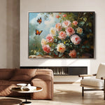 Floral Canvas Wall Art WAD1072-F 90 x 60 cm / Stretched on hidden frame