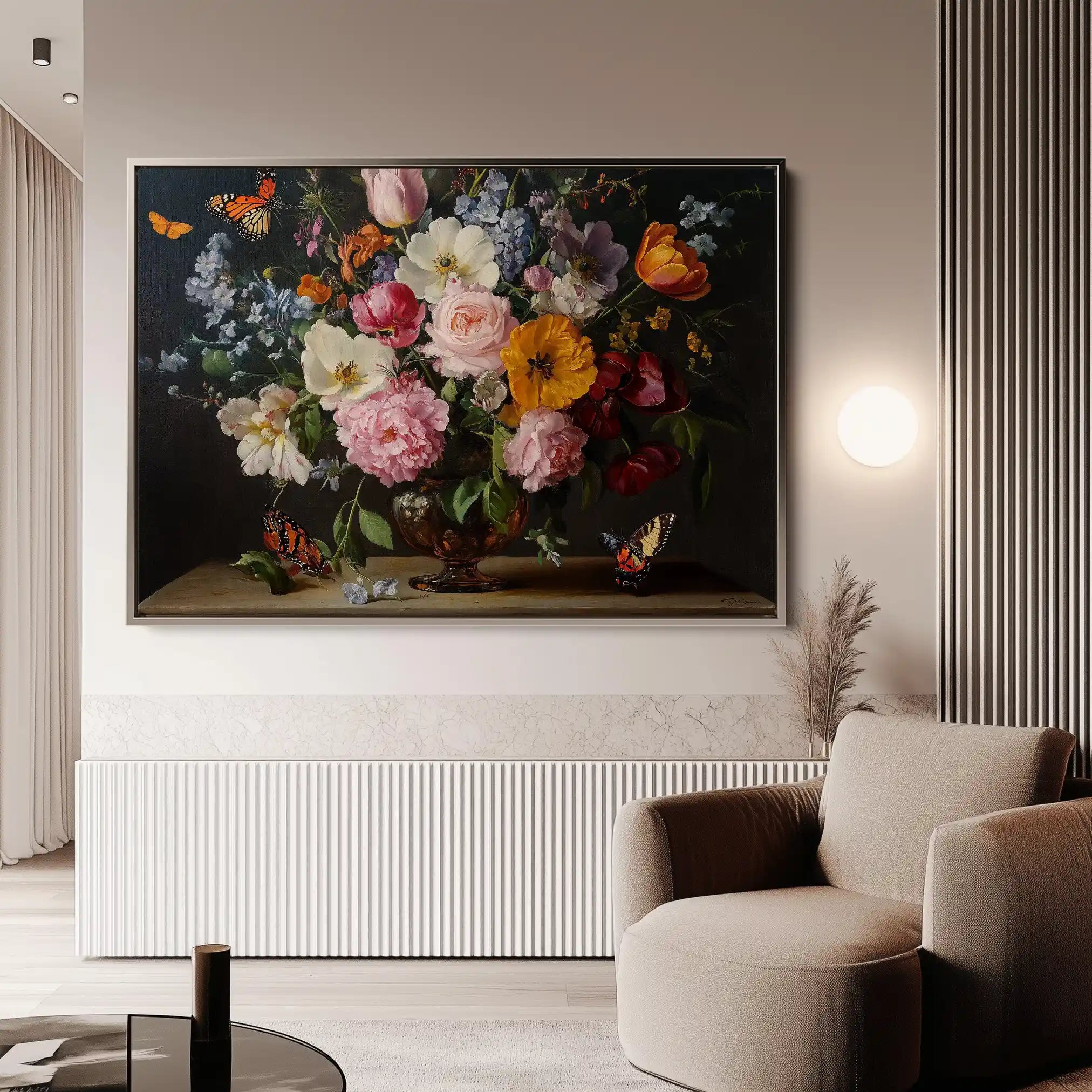 Floral Canvas Wall Art WAD1073-F 90 x 60 cm / Stretched on hidden frame