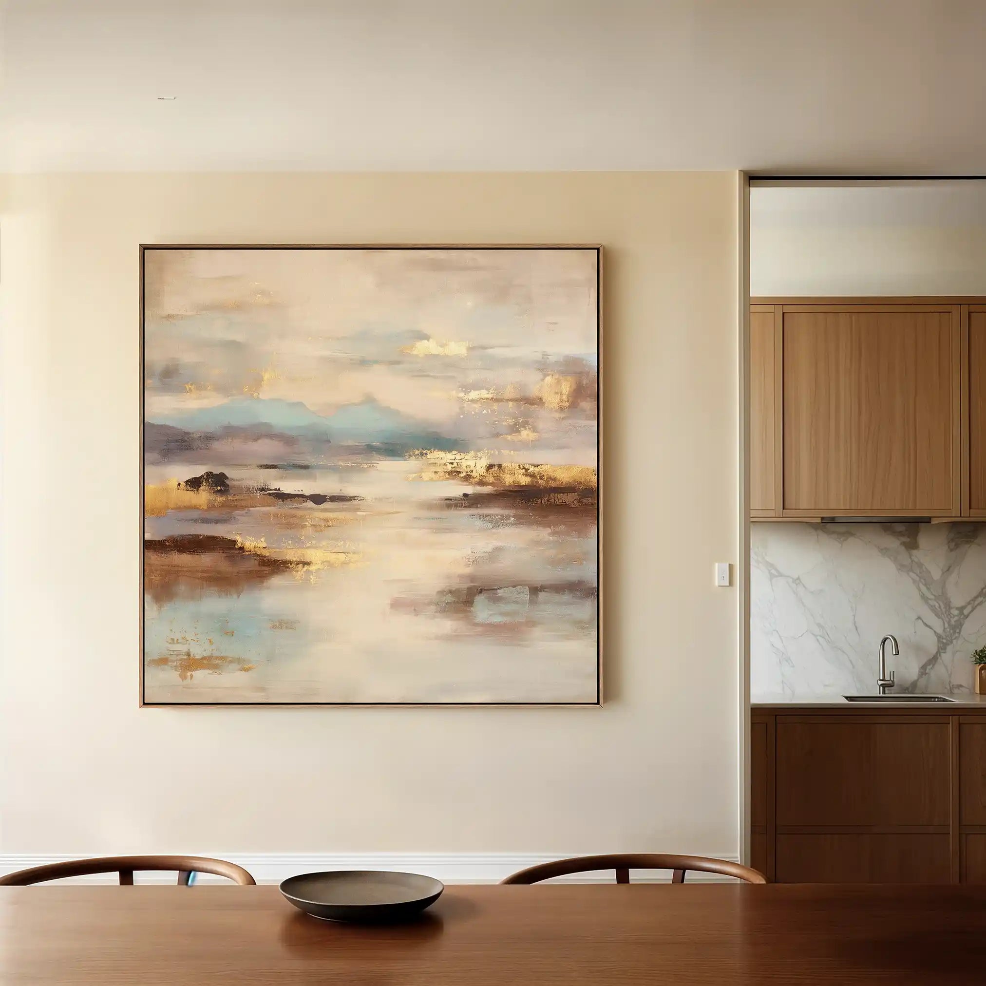 Abstract 1074 Canvas Art 60 x 60 cm / Stretched on hidden frame