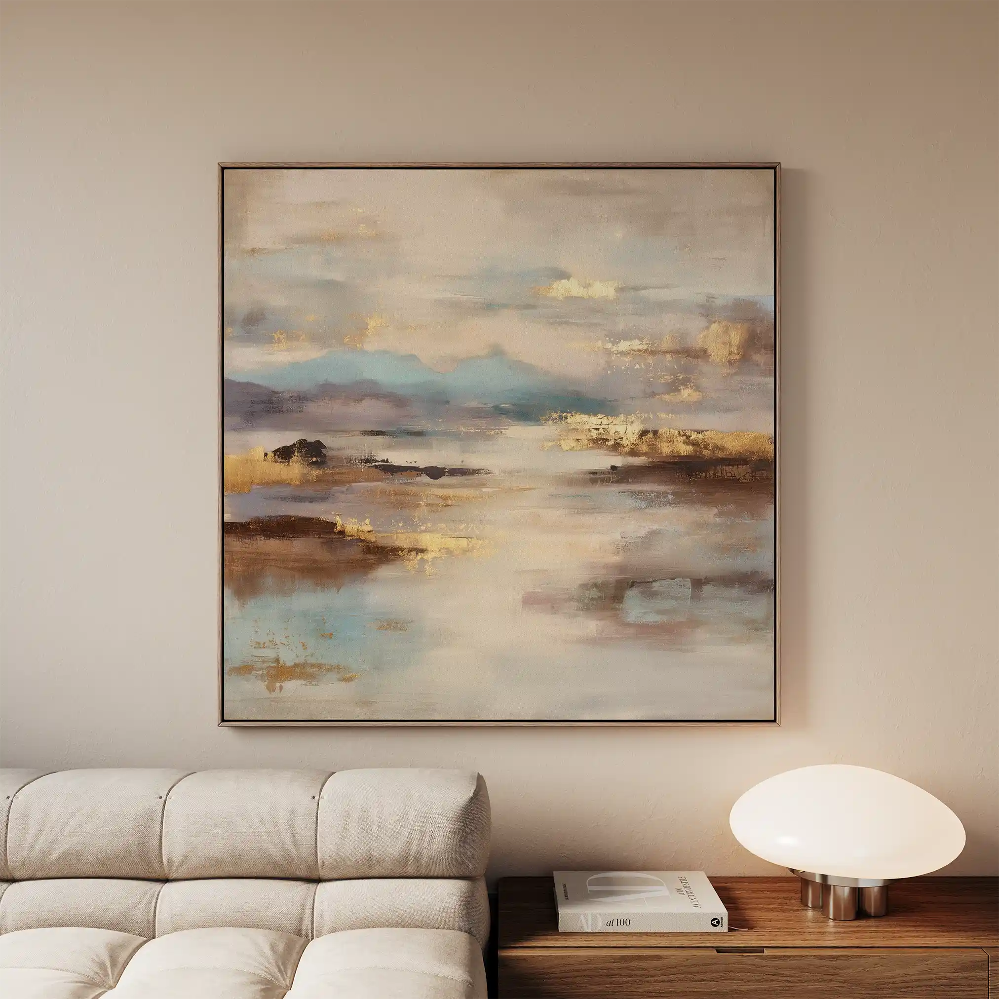 Abstract 1074 Canvas Art 60 x 60 cm / Stretched on hidden frame