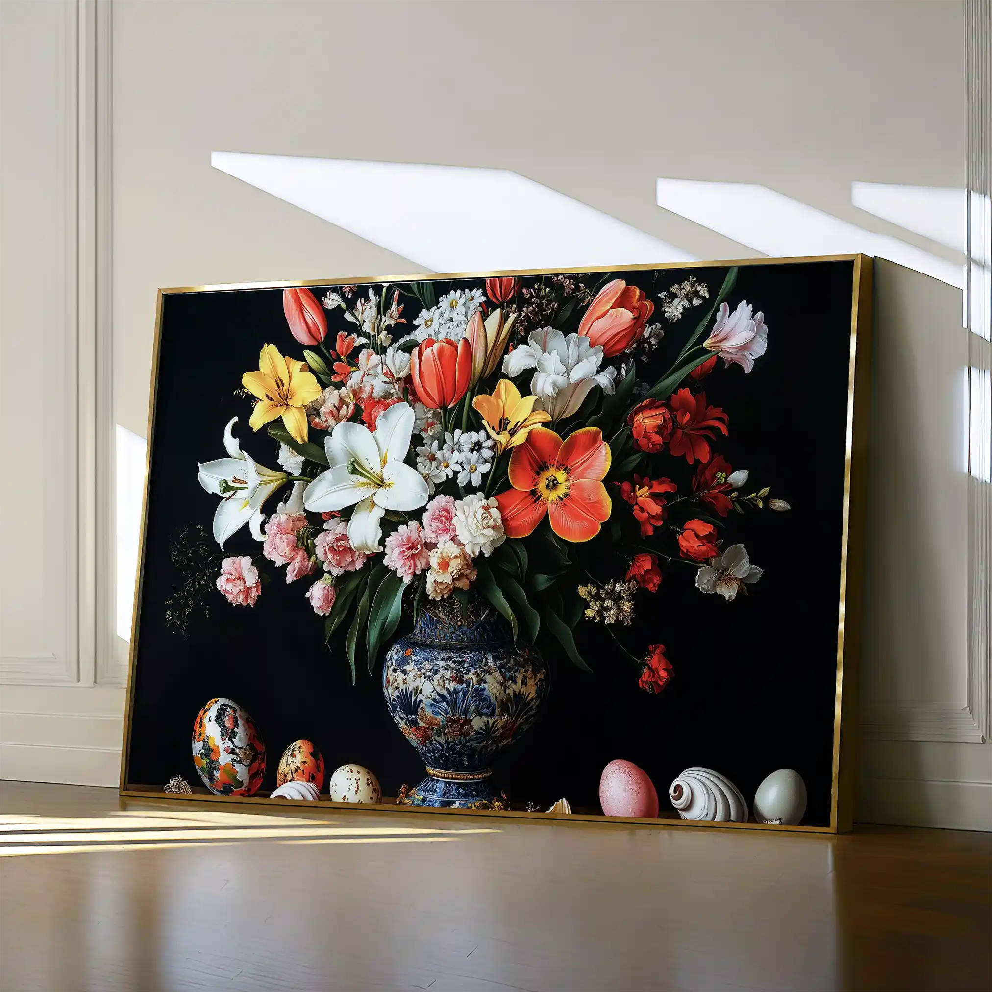 Floral Canvas Wall Art WAD1074-F 90 x 60 cm / Stretched on hidden frame