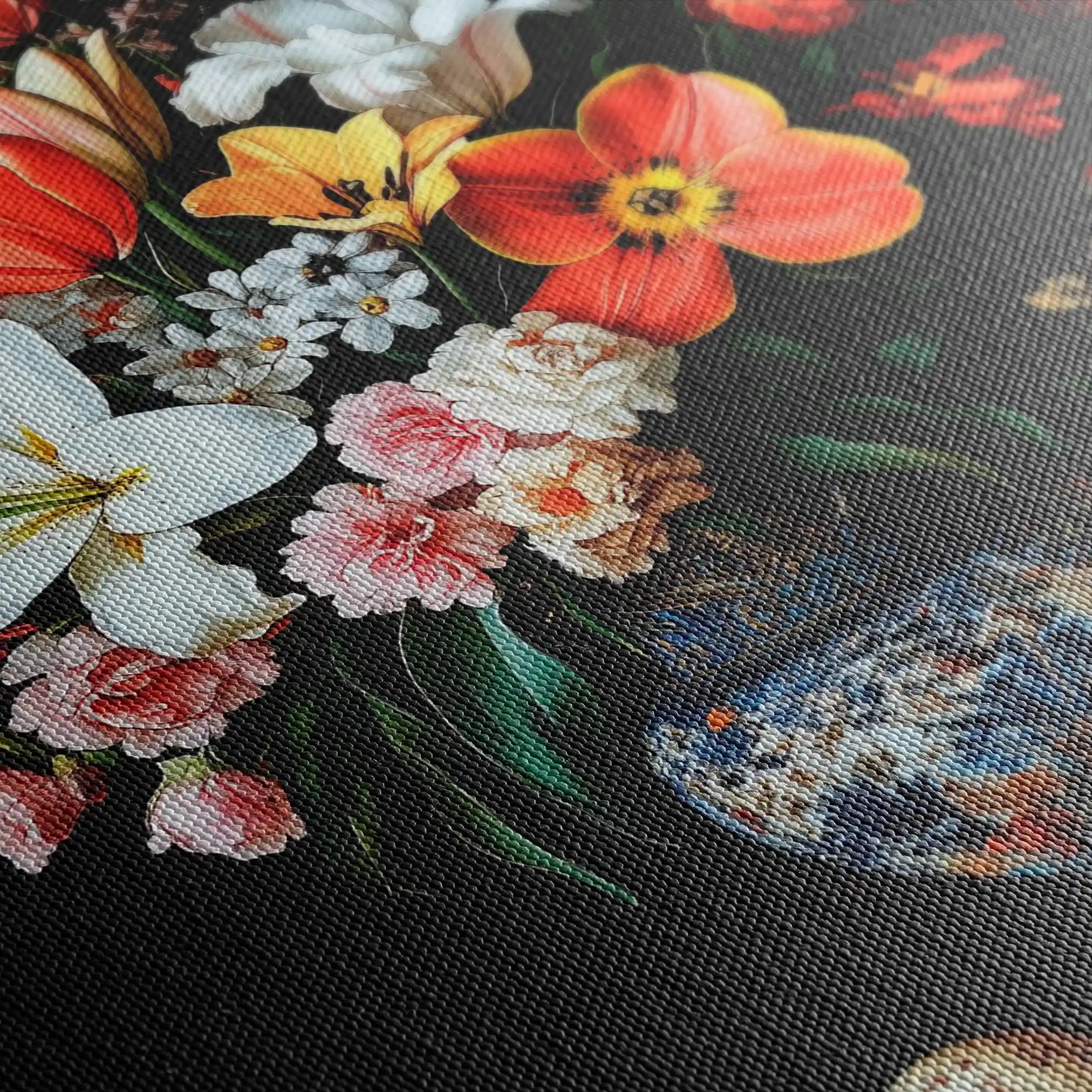 Floral Canvas Wall Art WAD1074-F 90 x 60 cm / Stretched on hidden frame