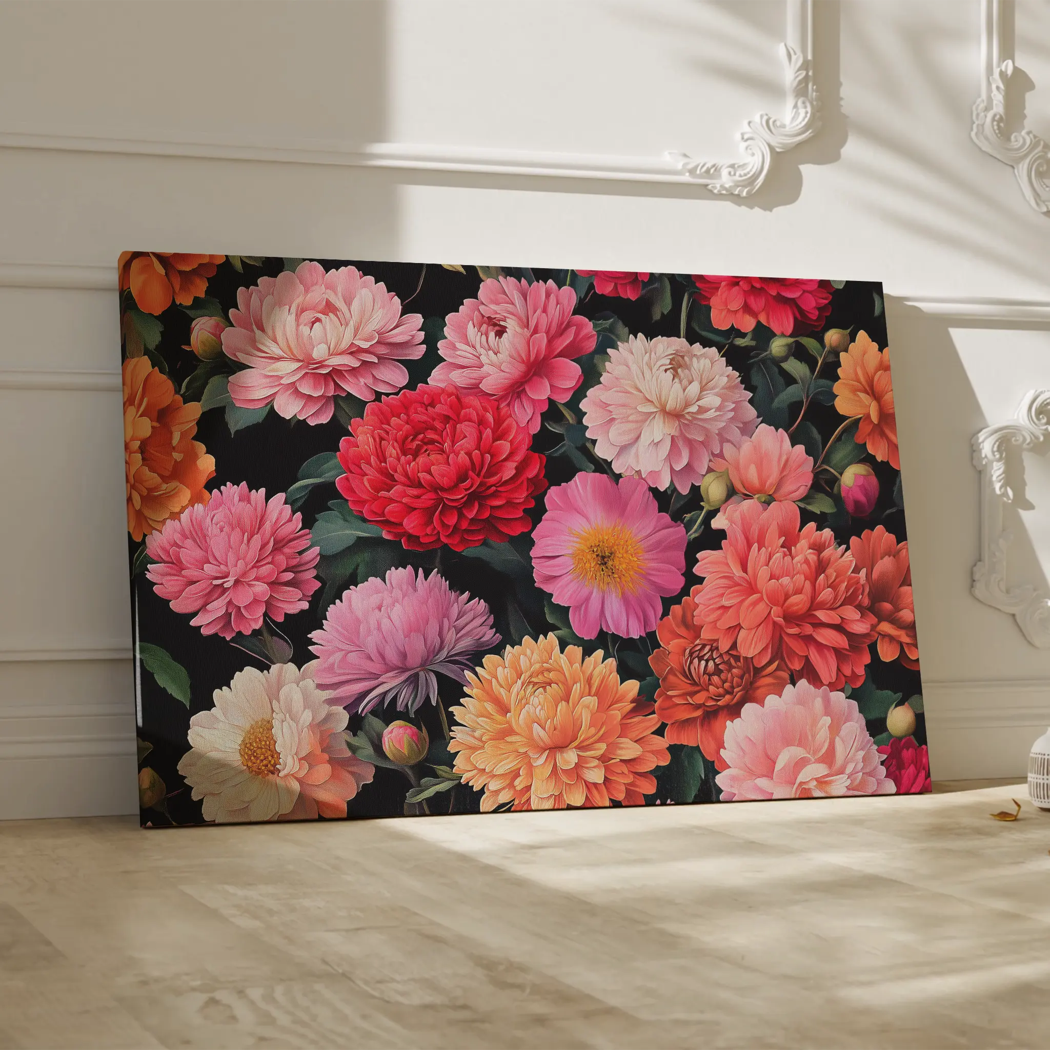 Floral Canvas Wall Art WAD1077-F 90 x 60 cm / Stretched on hidden frame