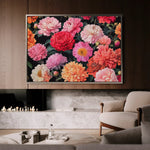 Floral Canvas Wall Art WAD1077-F 90 x 60 cm / Stretched on hidden frame