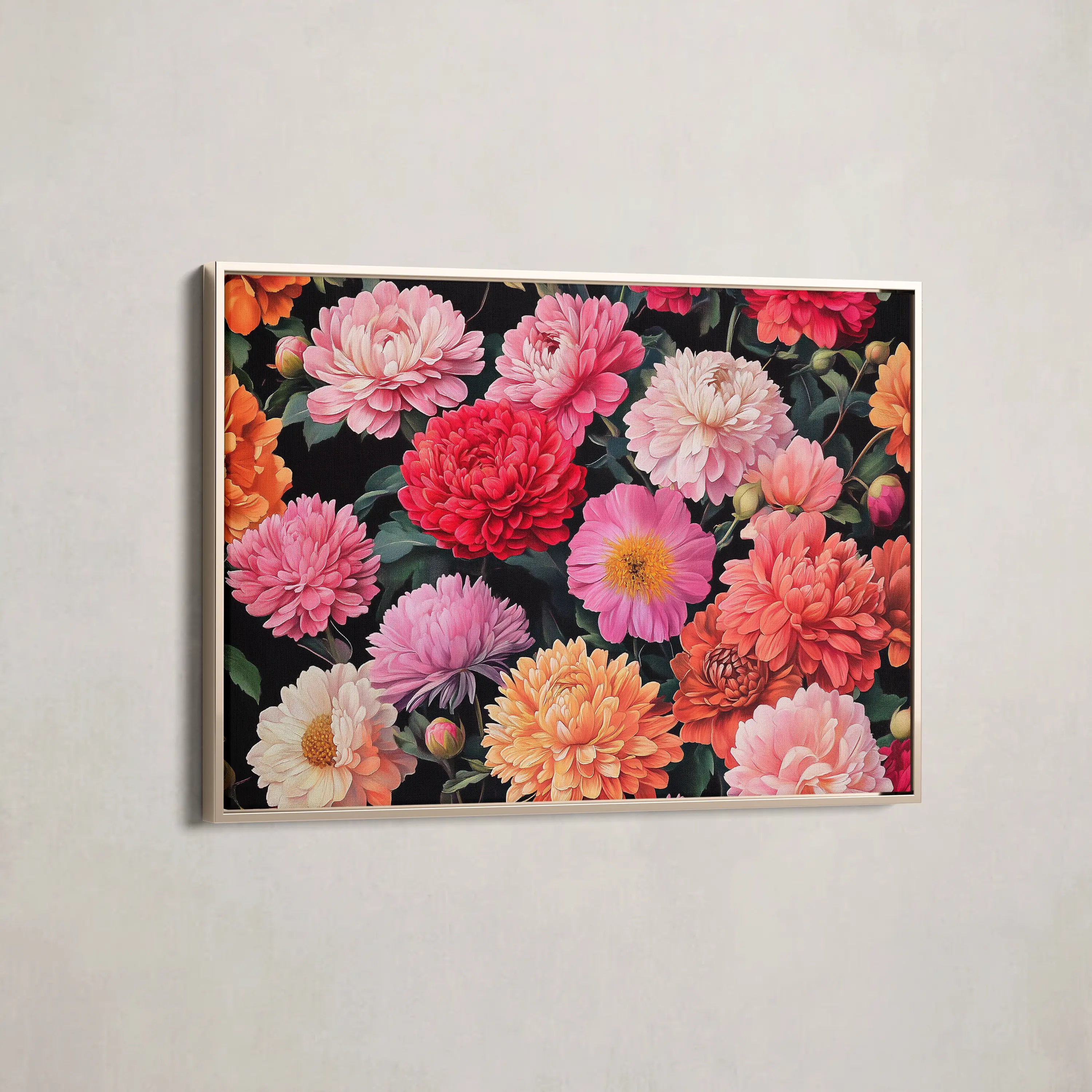 Floral Canvas Wall Art WAD1077-F 90 x 60 cm / Stretched on hidden frame