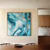 Abstract 1078 Canvas Art 60 x 60 cm / Stretched on hidden frame