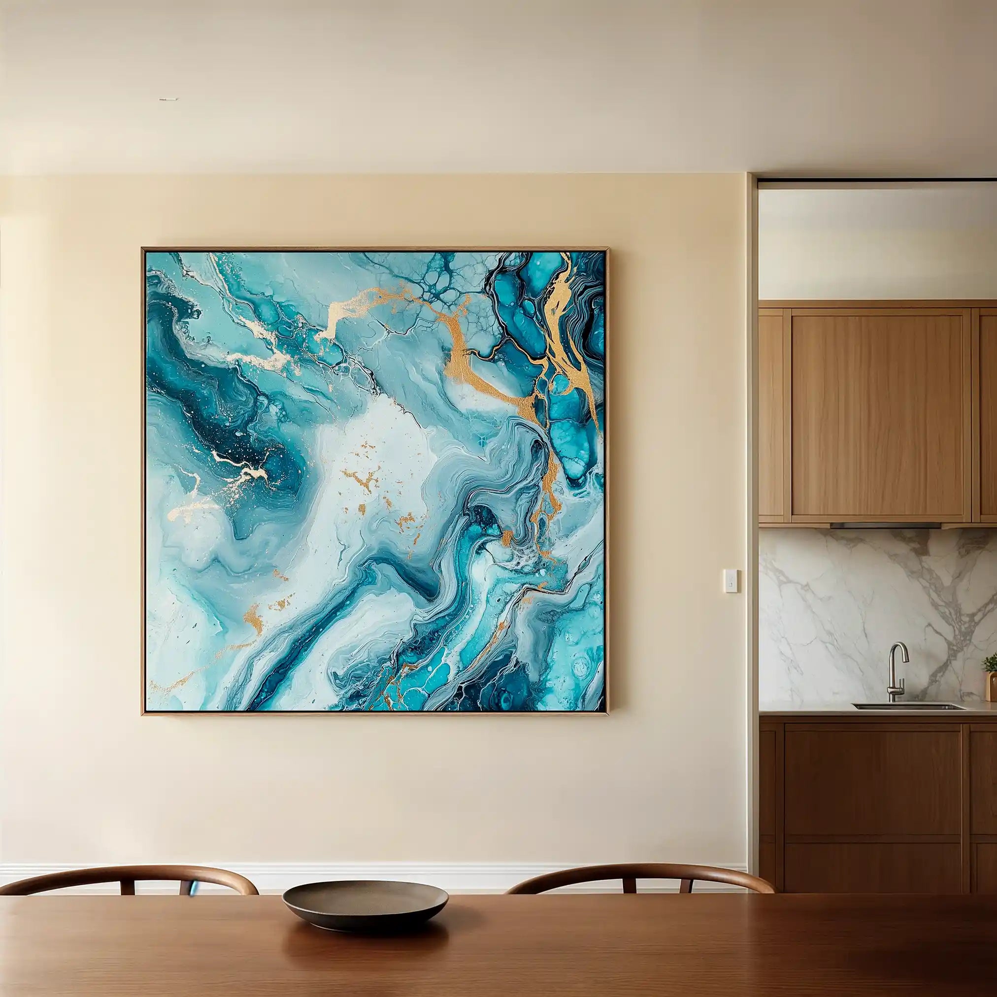 Abstract 1078 Canvas Art 60 x 60 cm / Stretched on hidden frame