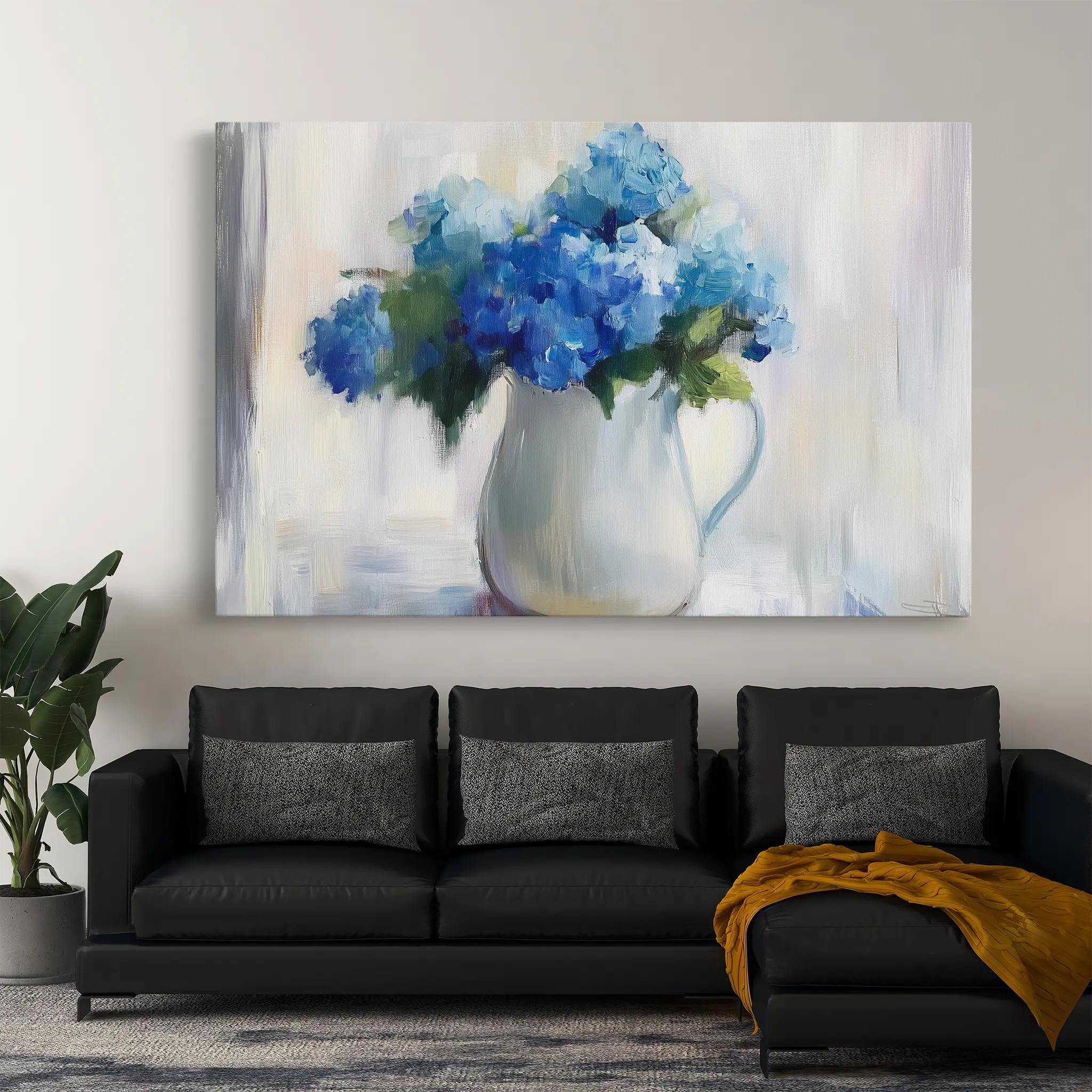 Floral Canvas Wall Art WAD1078-F 90 x 60 cm / Stretched on hidden frame