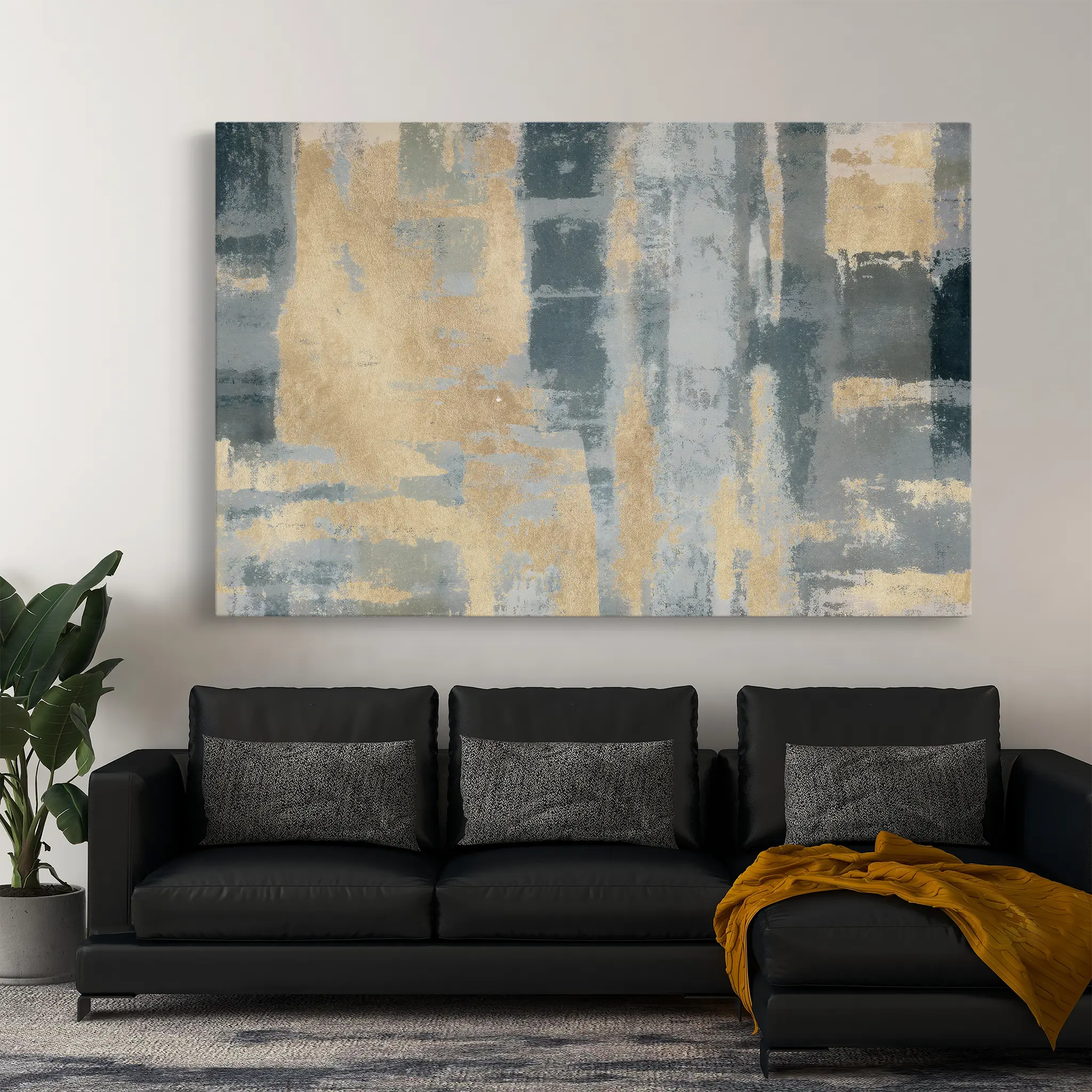 Abstract Canvas Wall Art WAD108-A 90 x 60 cm / Stretched on hidden frame