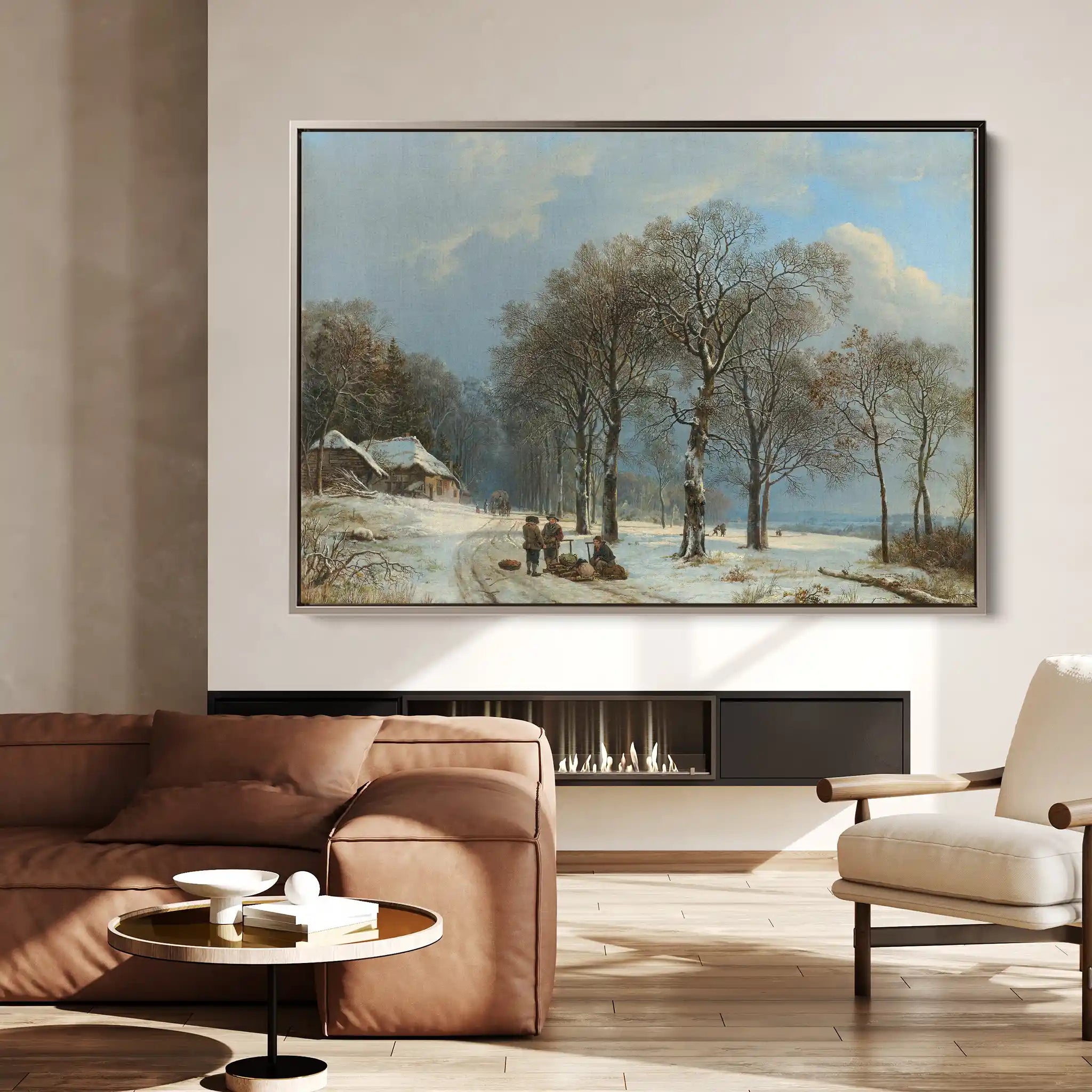 Landscape 108 Canvas Art 90 x 60 cm / Stretched on hidden frame