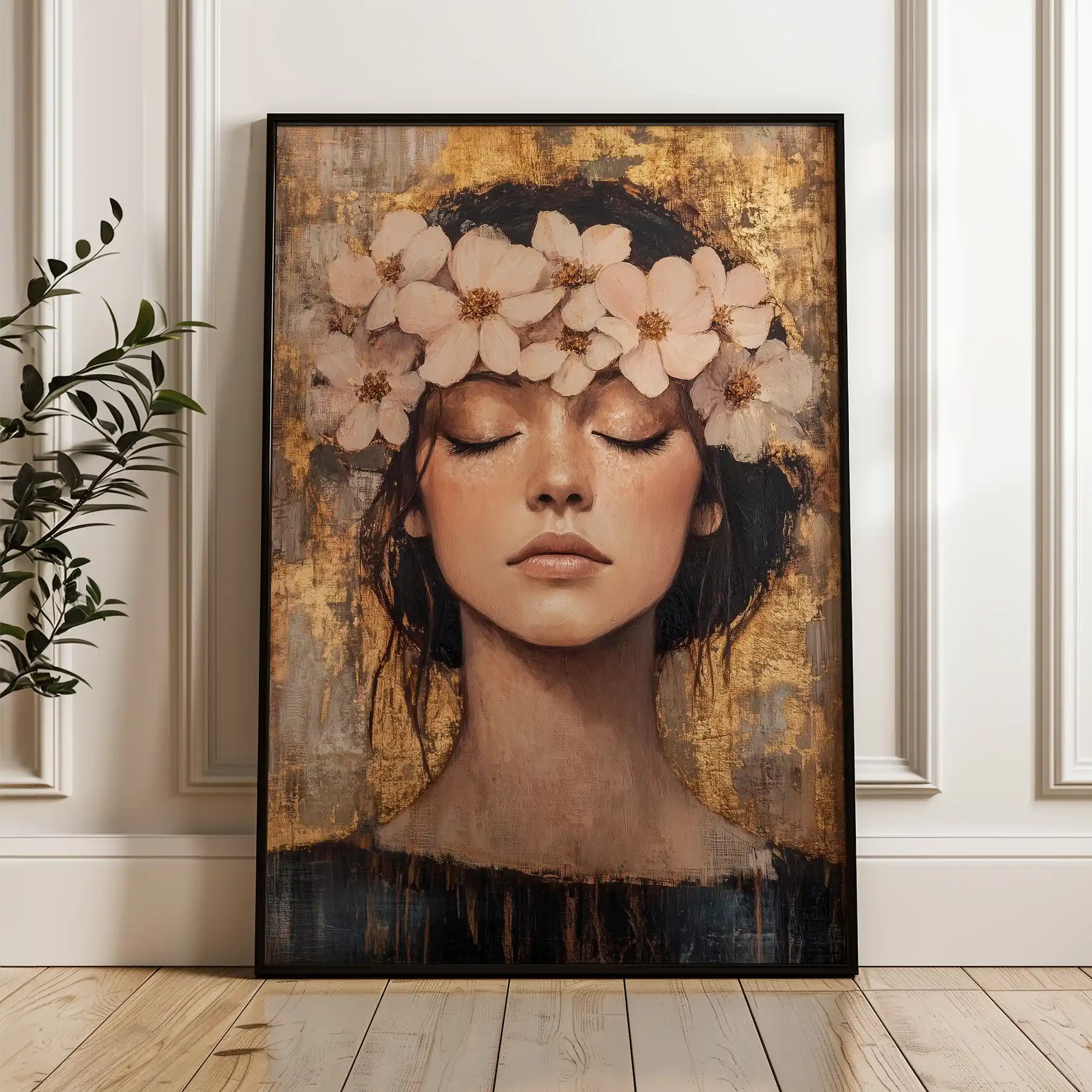 Portrait 108 Canvas Art 90 x 60 cm / Stretched on hidden frame
