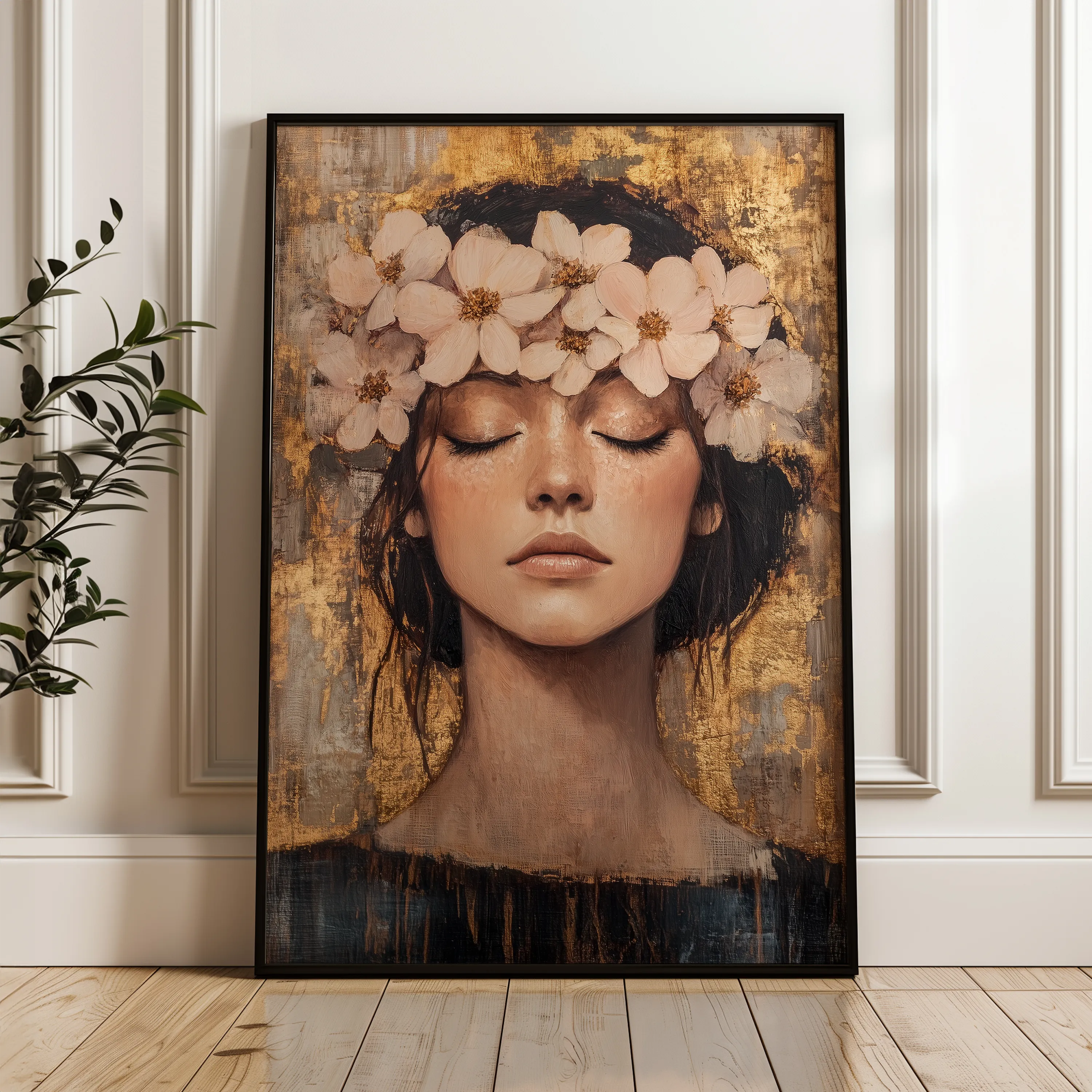 Portrait Canvas Wall Art WAD108-P 90 x 60 cm / Stretched on hidden frame