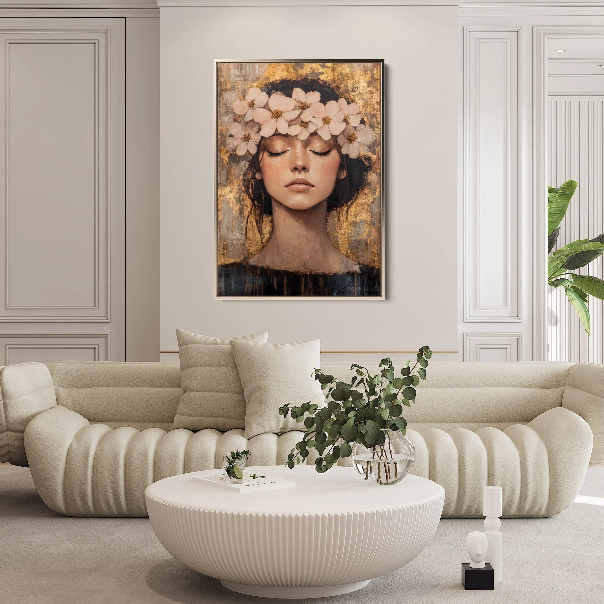 Portrait Canvas Wall Art WAD108-P 90 x 60 cm / Stretched on hidden frame