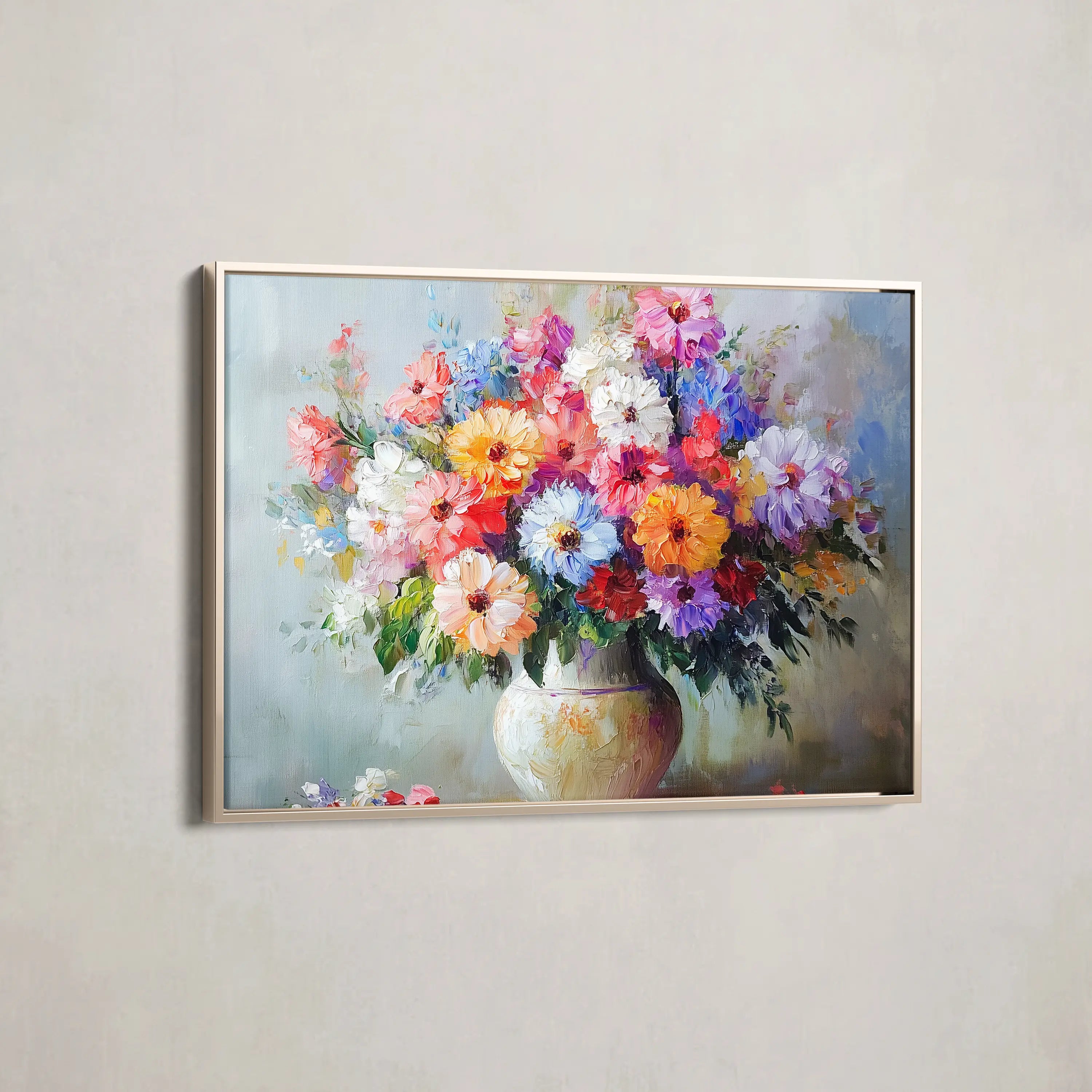 Floral Canvas Wall Art WAD1080-F 90 x 60 cm / Stretched on hidden frame