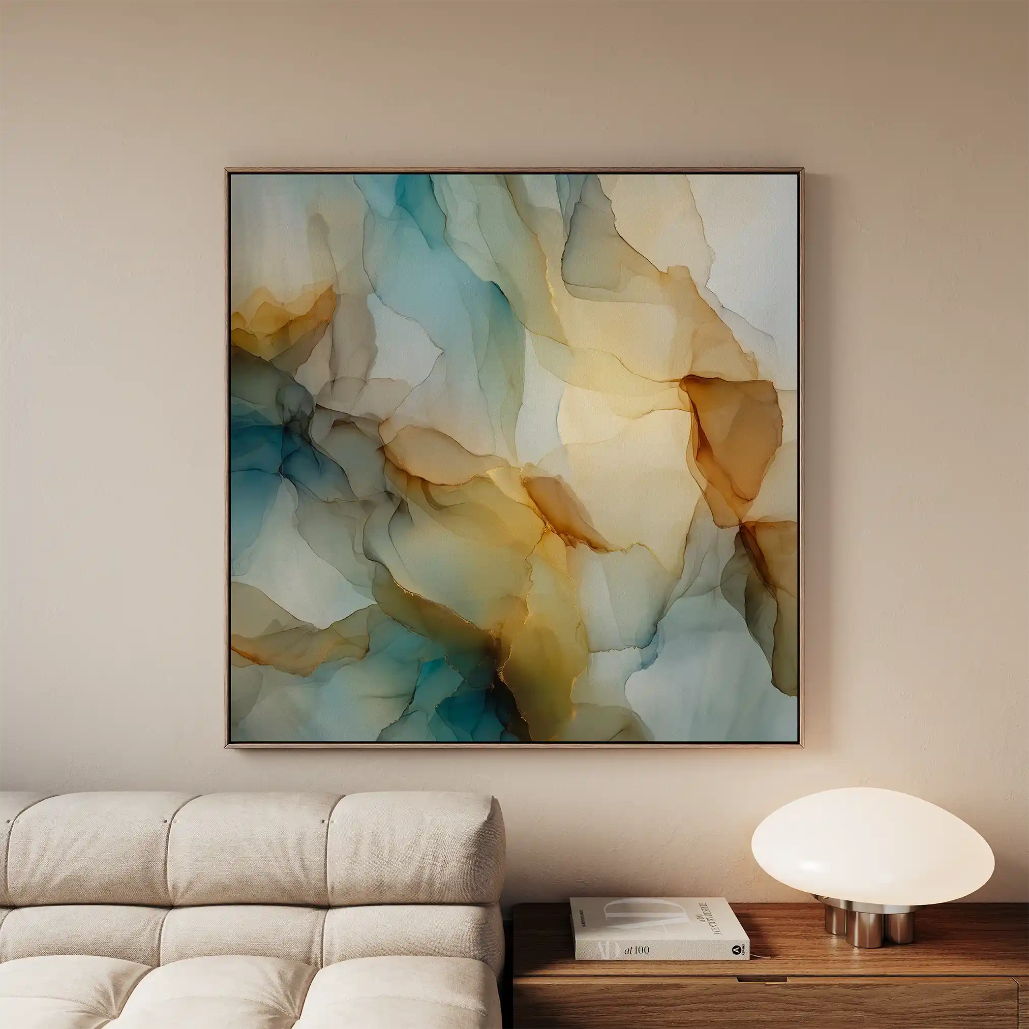 Abstract 1081 Canvas Art 60 x 60 cm / Stretched on hidden frame