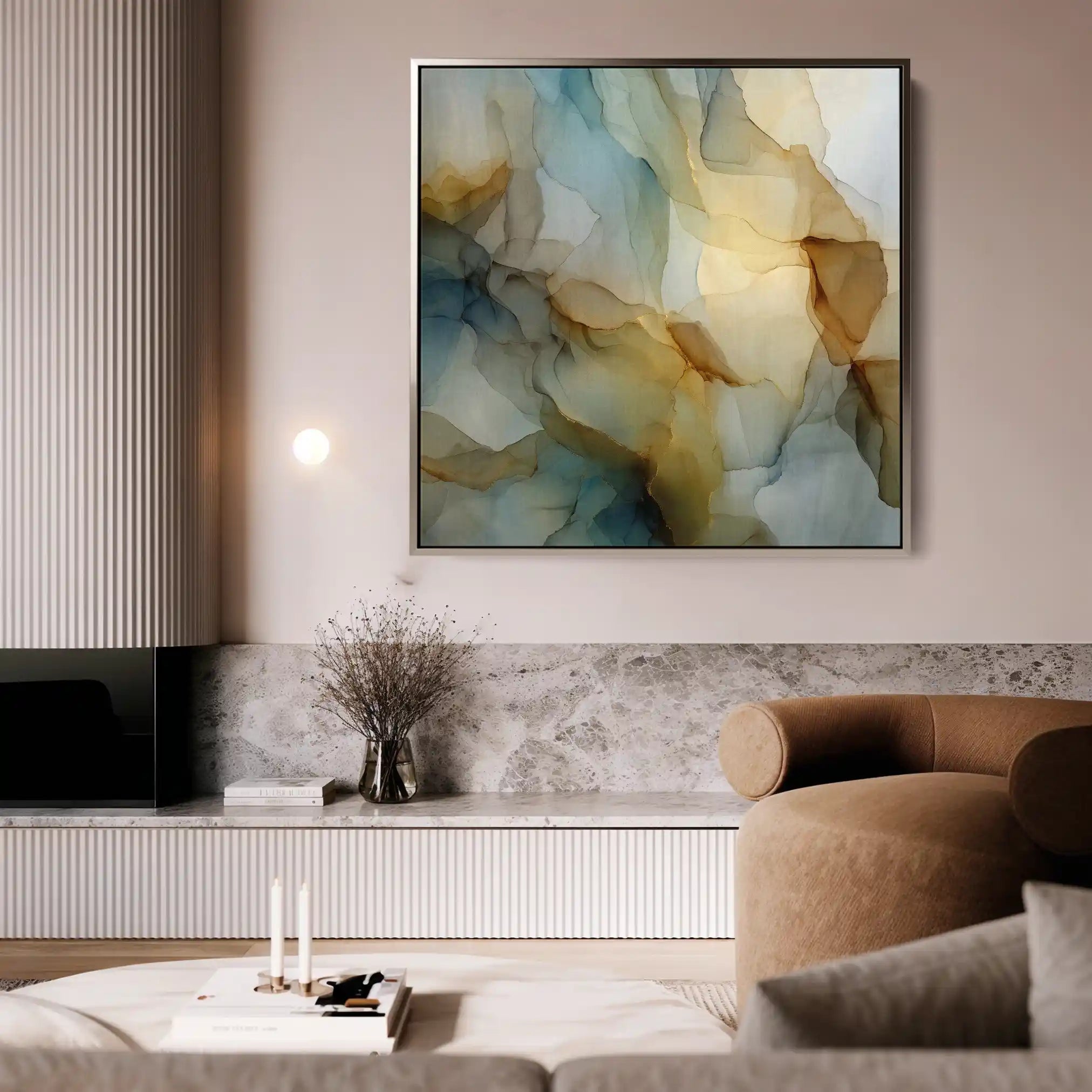Abstract 1081 Canvas Art 60 x 60 cm / Stretched on hidden frame