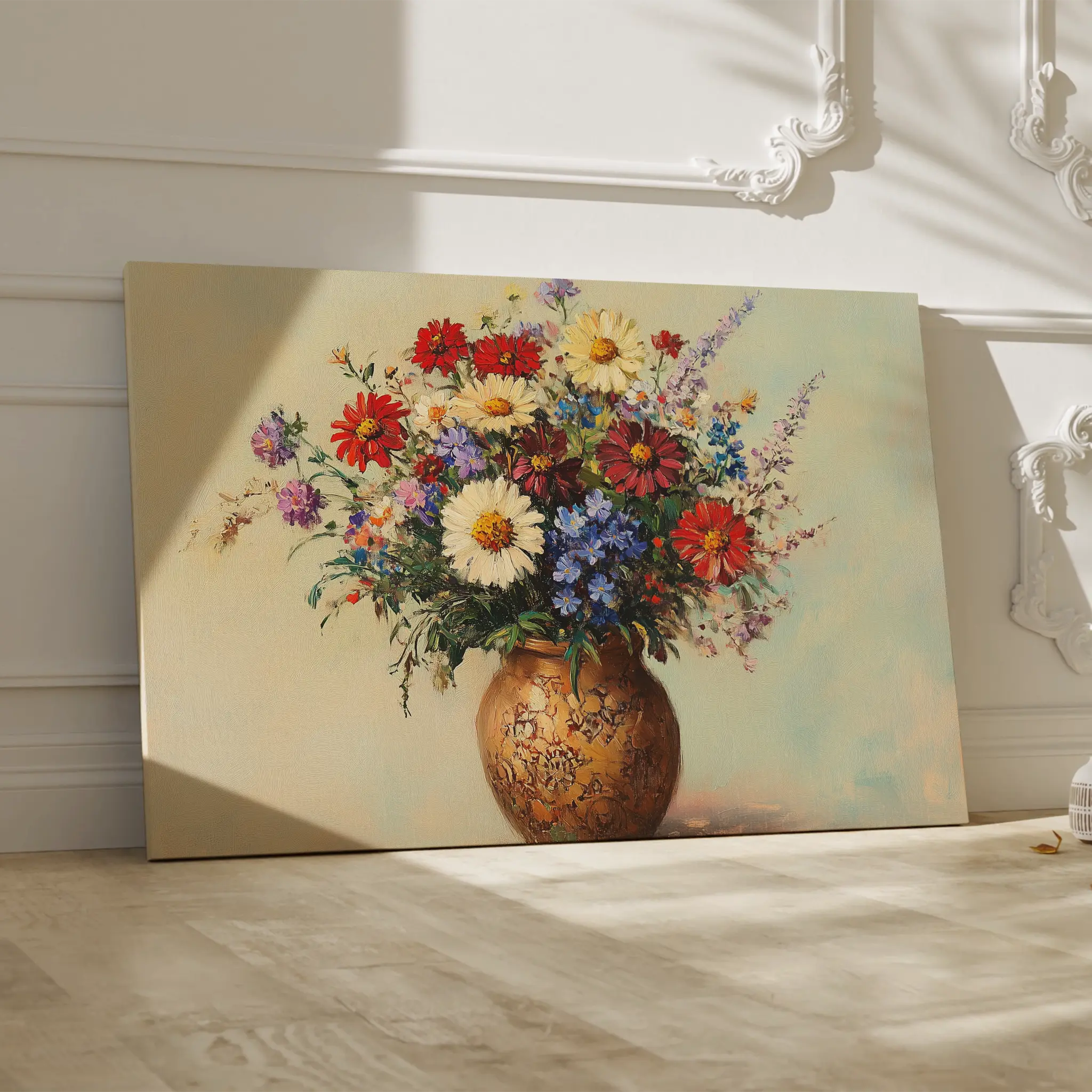 Floral Canvas Wall Art WAD1081-F 90 x 60 cm / Stretched on hidden frame