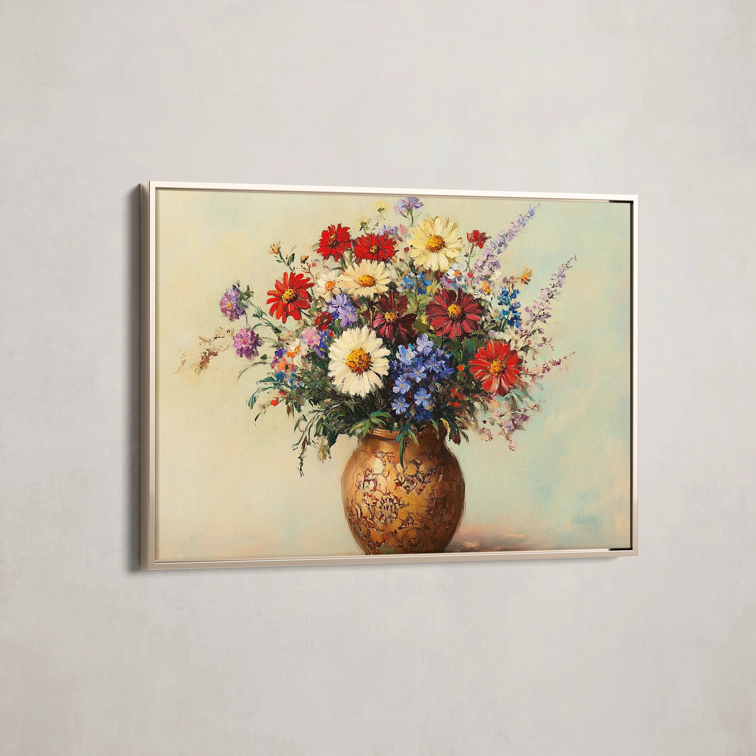 Floral Canvas Wall Art WAD1081-F 90 x 60 cm / Stretched on hidden frame