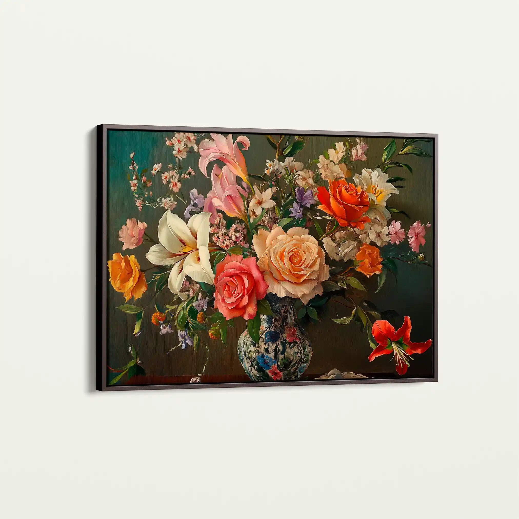 Floral Canvas Wall Art WAD1082-F 90 x 60 cm / Stretched on hidden frame
