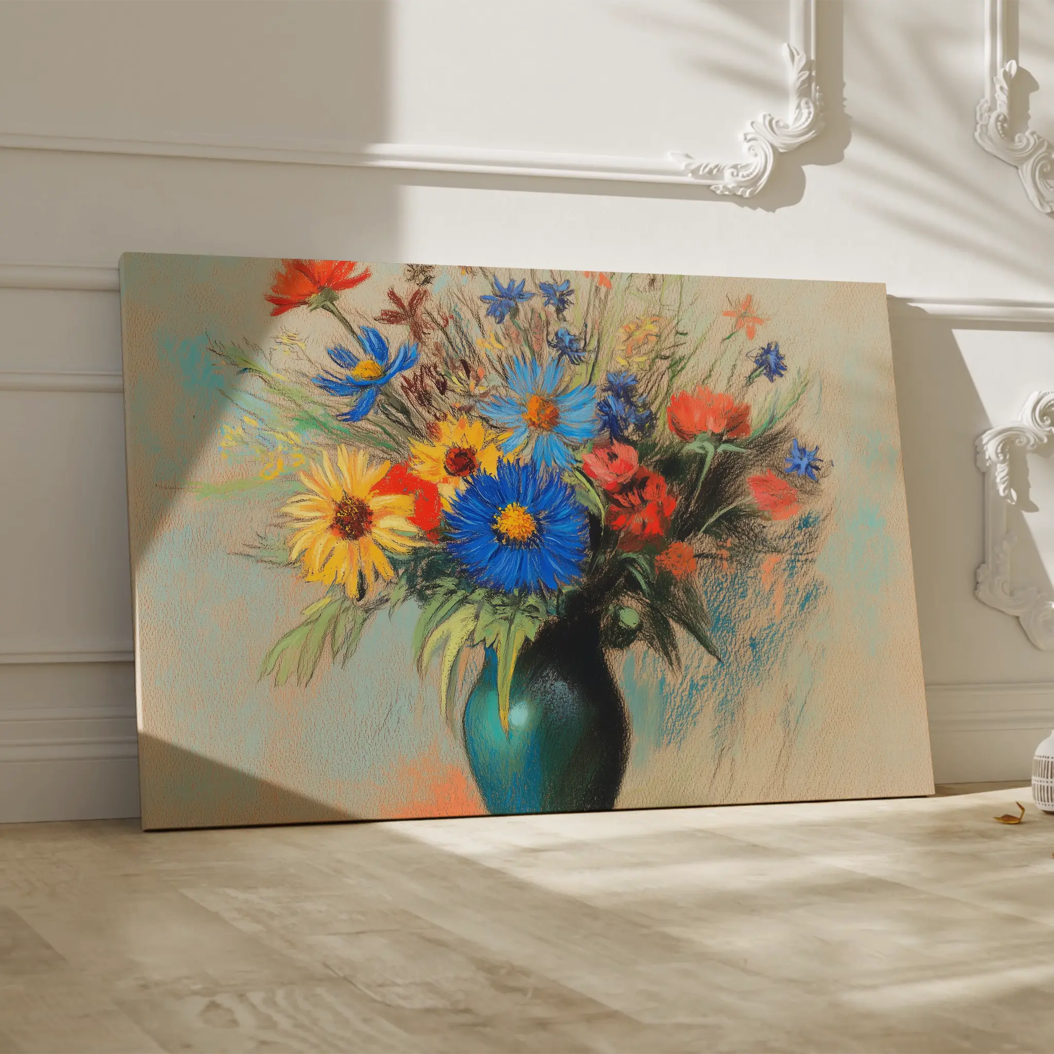 Floral Canvas Wall Art WAD1083-F 90 x 60 cm / Stretched on hidden frame