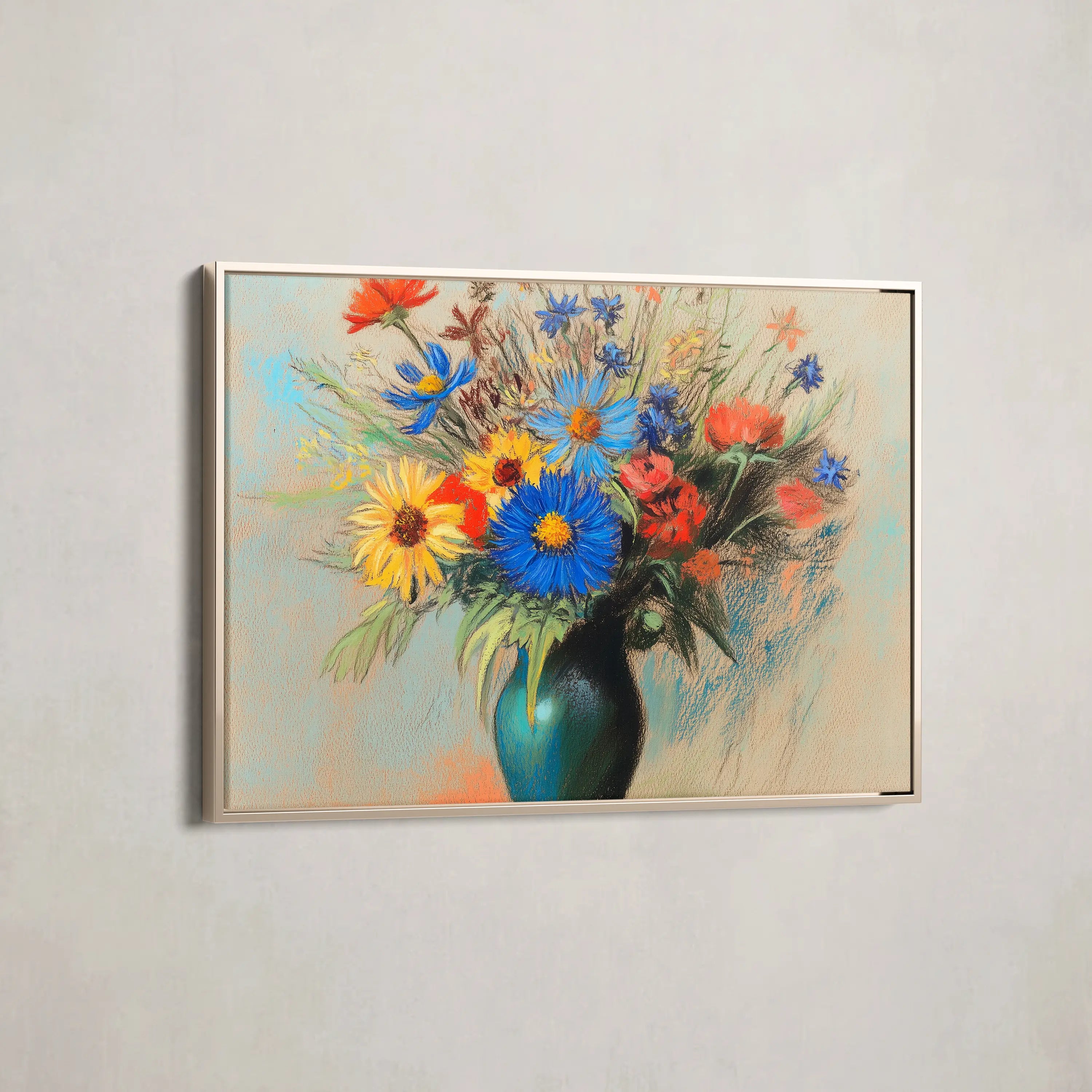 Floral Canvas Wall Art WAD1083-F 90 x 60 cm / Stretched on hidden frame