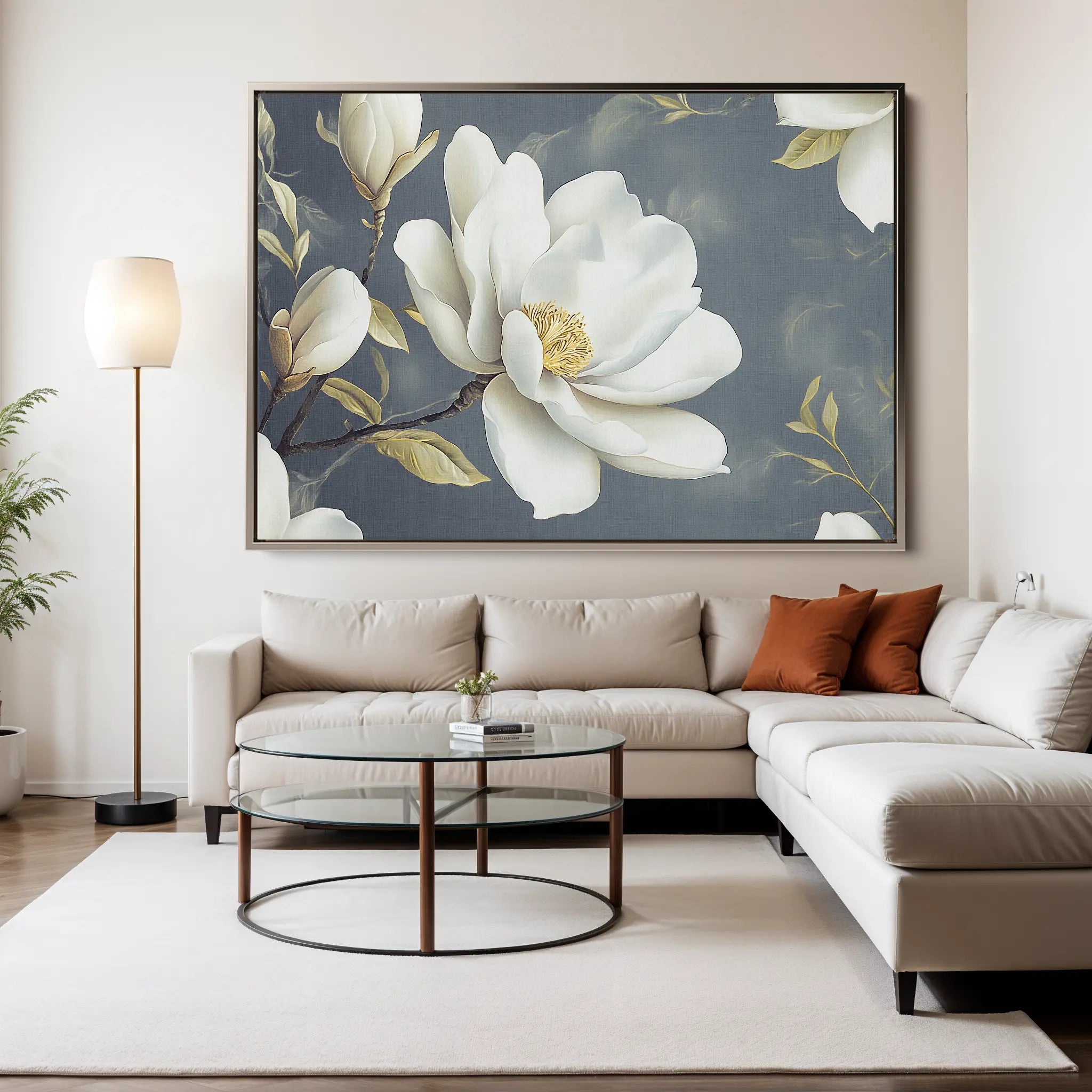 Floral Canvas Wall Art WAD1084-F 90 x 60 cm / Stretched on hidden frame