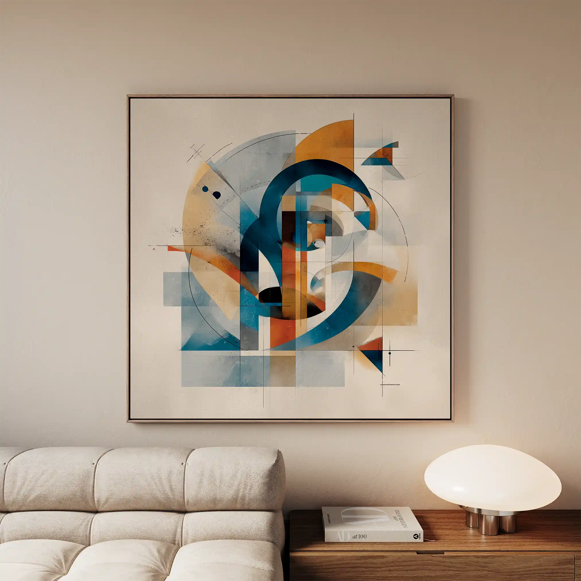Abstract 1085 Canvas Art 60 x 60 cm / Stretched on hidden frame
