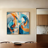 Abstract 1086 Canvas Art 60 x 60 cm / Stretched on hidden frame