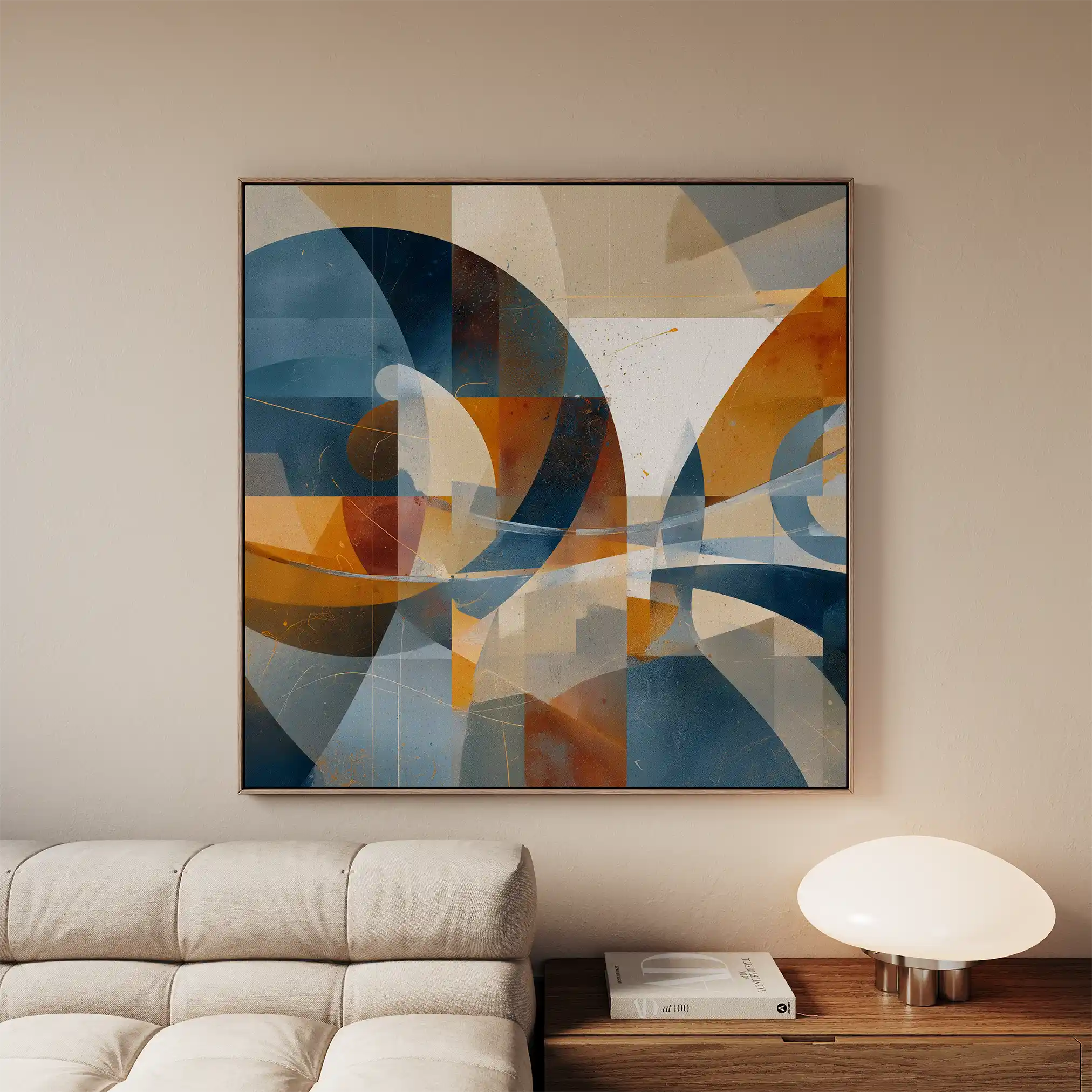 Abstract 1087 Canvas Art 60 x 60 cm / Stretched on hidden frame