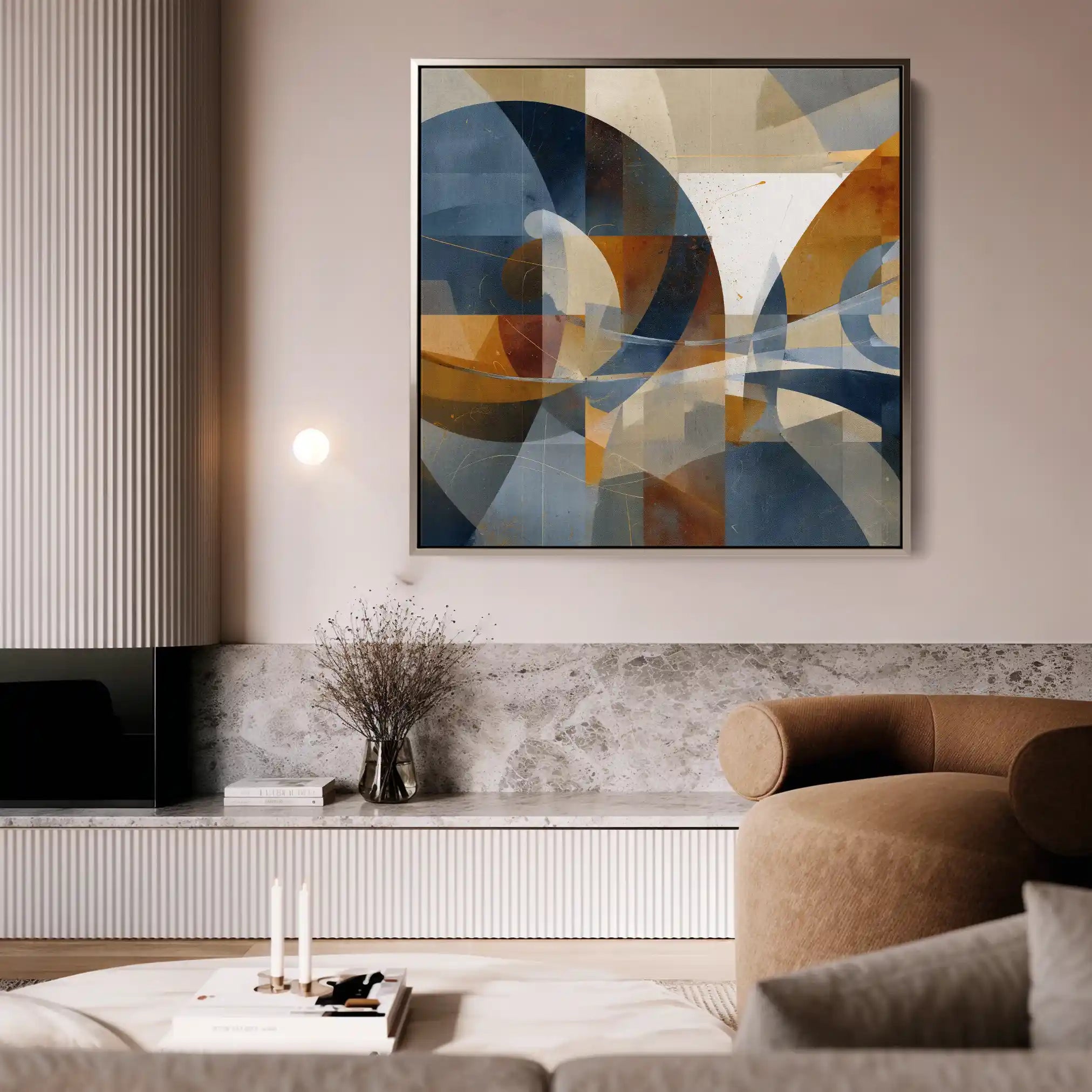 Abstract 1087 Canvas Art 60 x 60 cm / Stretched on hidden frame