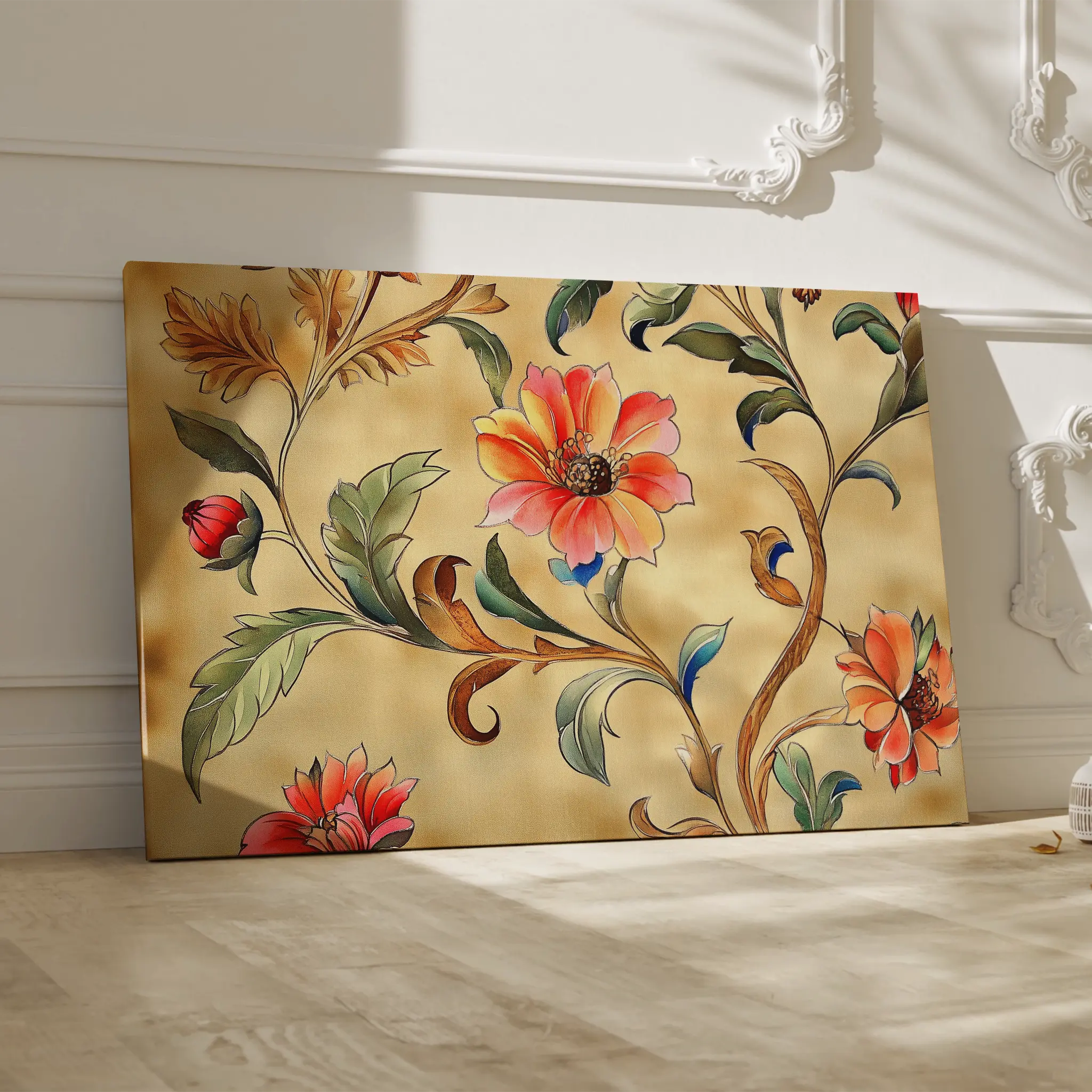 Floral Canvas Wall Art WAD1087-F 90 x 60 cm / Stretched on hidden frame