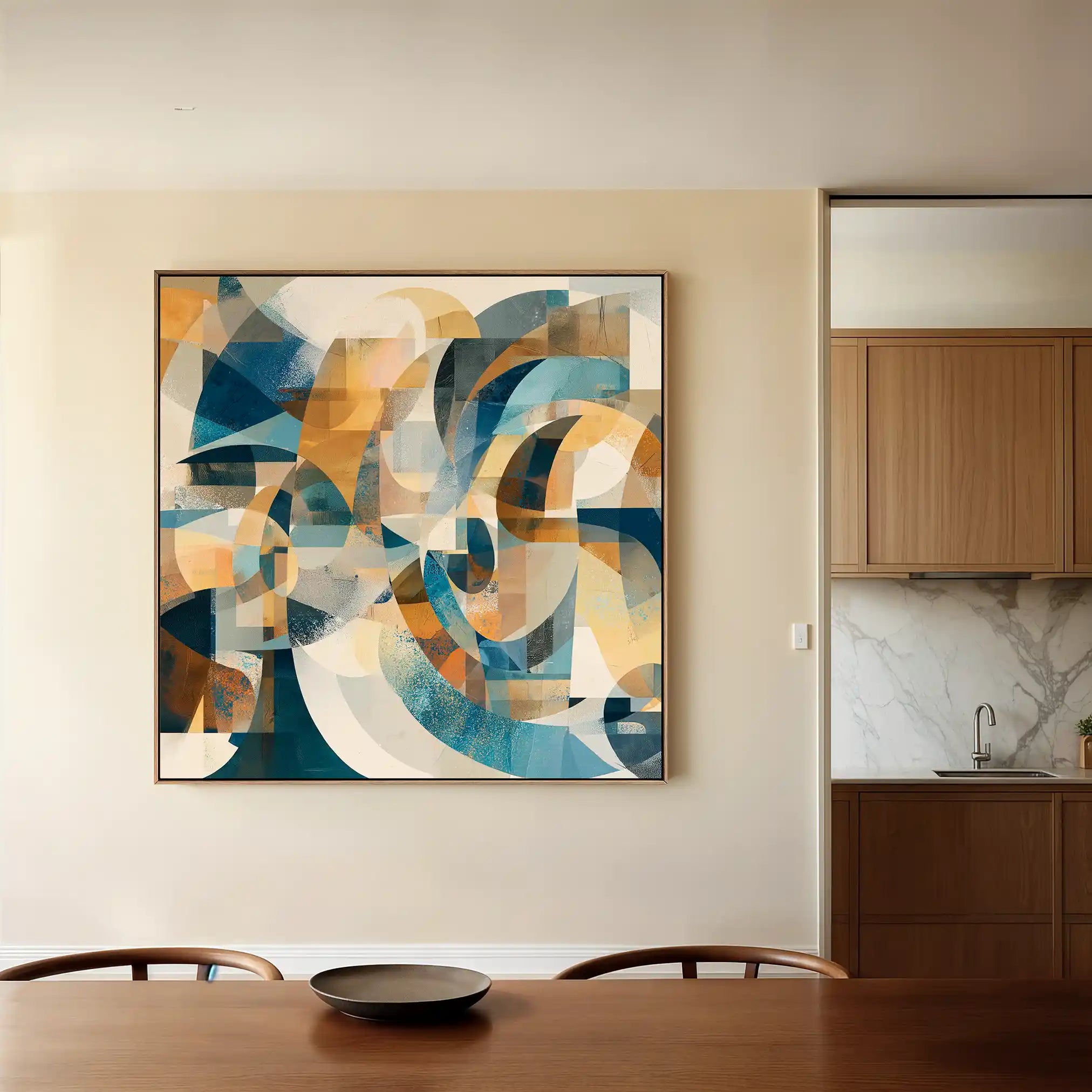 Abstract 1088 Canvas Art 60 x 60 cm / Stretched on hidden frame