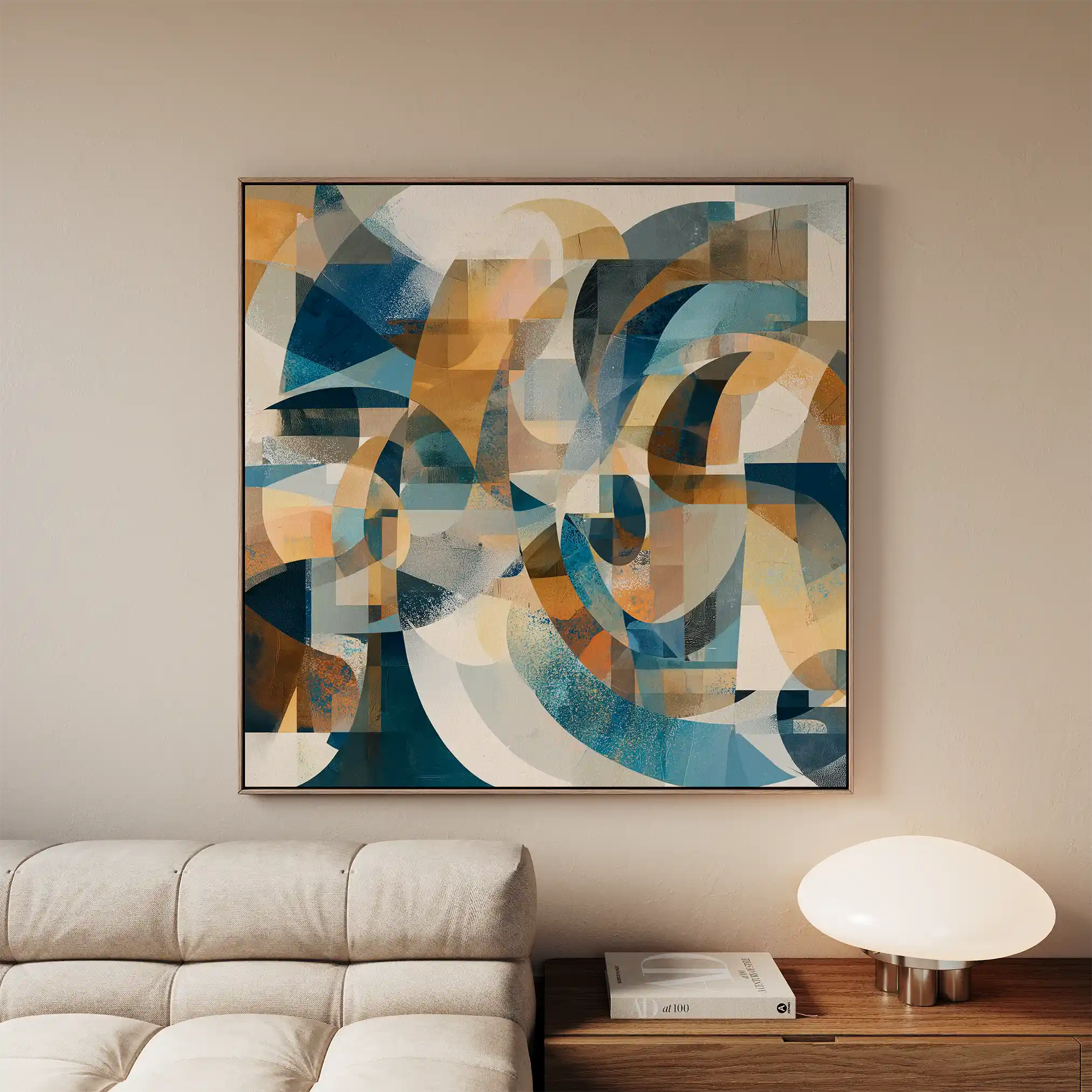 Abstract 1088 Canvas Art 60 x 60 cm / Stretched on hidden frame