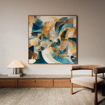 Abstract 1088 Canvas Art 60 x 60 cm / Stretched on hidden frame