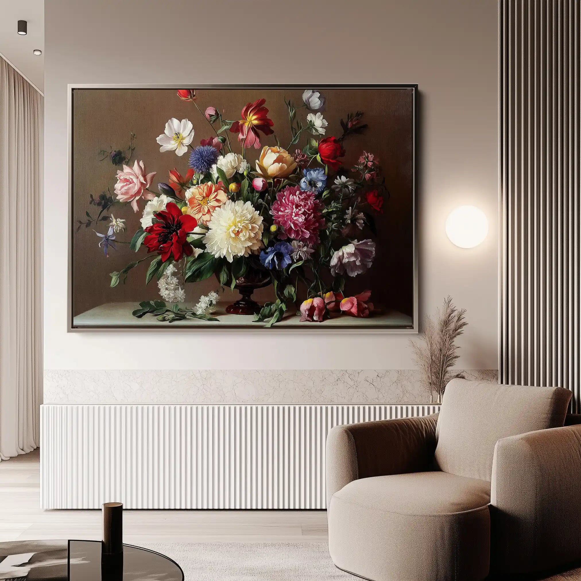 Floral Canvas Wall Art WAD1088-F 90 x 60 cm / Stretched on hidden frame