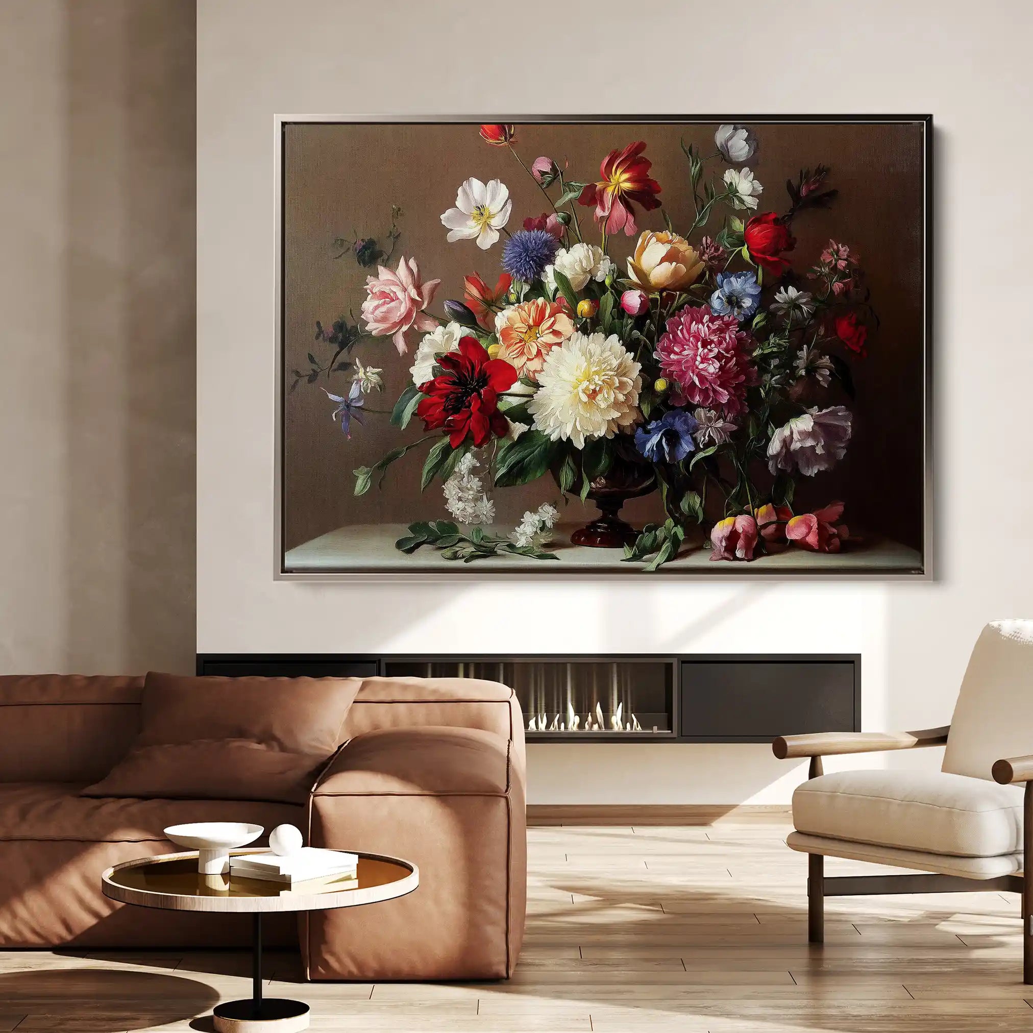 Floral Canvas Wall Art WAD1088-F 90 x 60 cm / Stretched on hidden frame