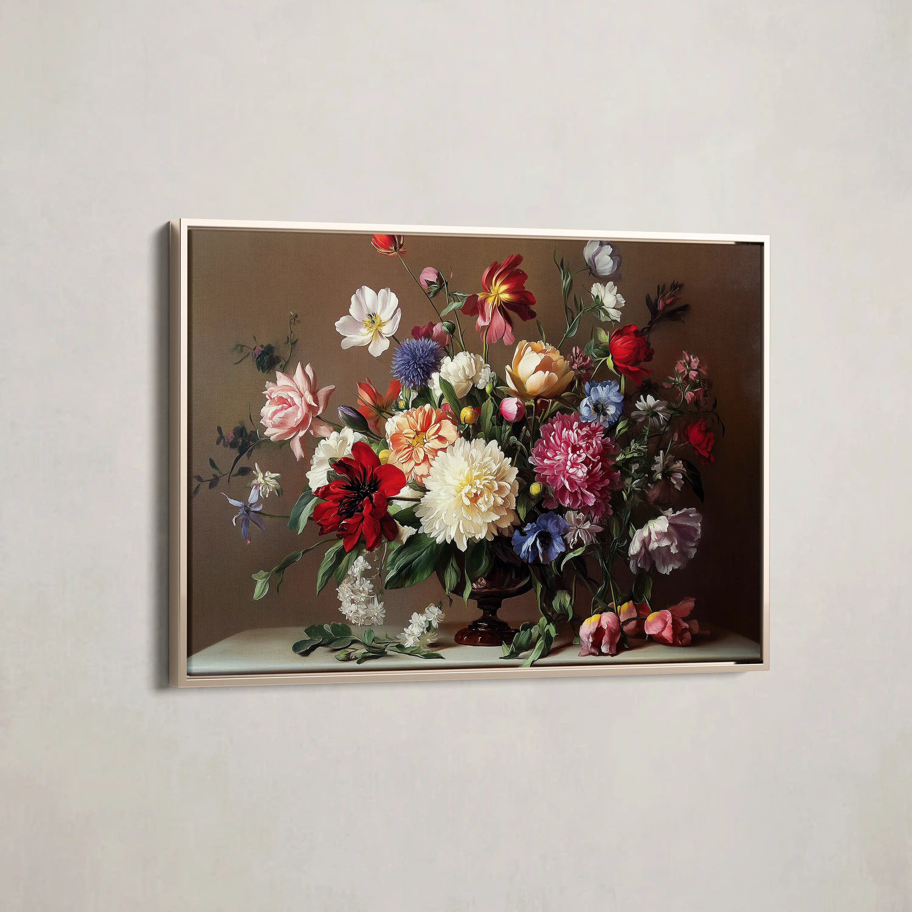 Floral Canvas Wall Art WAD1088-F 90 x 60 cm / Stretched on hidden frame