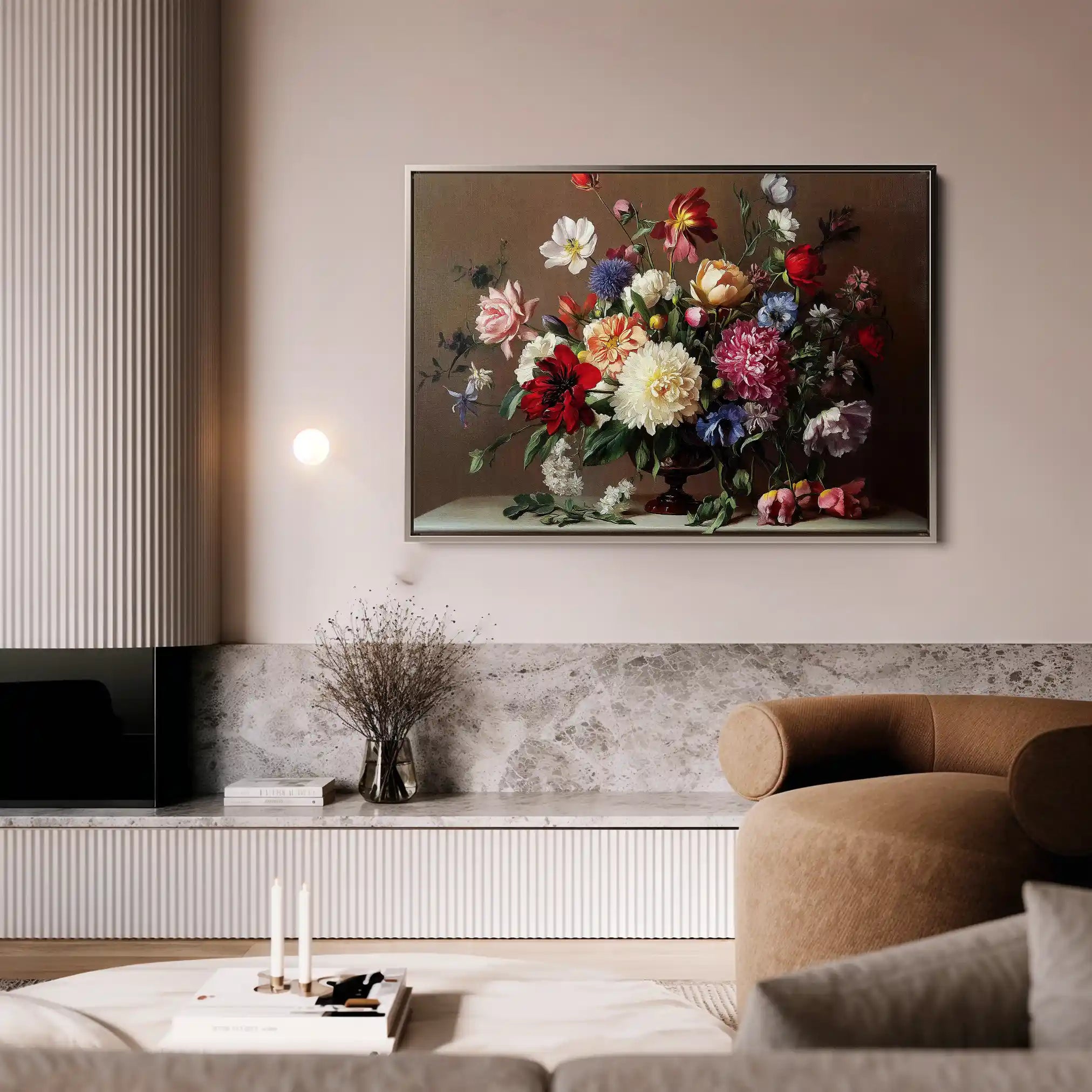 Floral Canvas Wall Art WAD1088-F 90 x 60 cm / Stretched on hidden frame