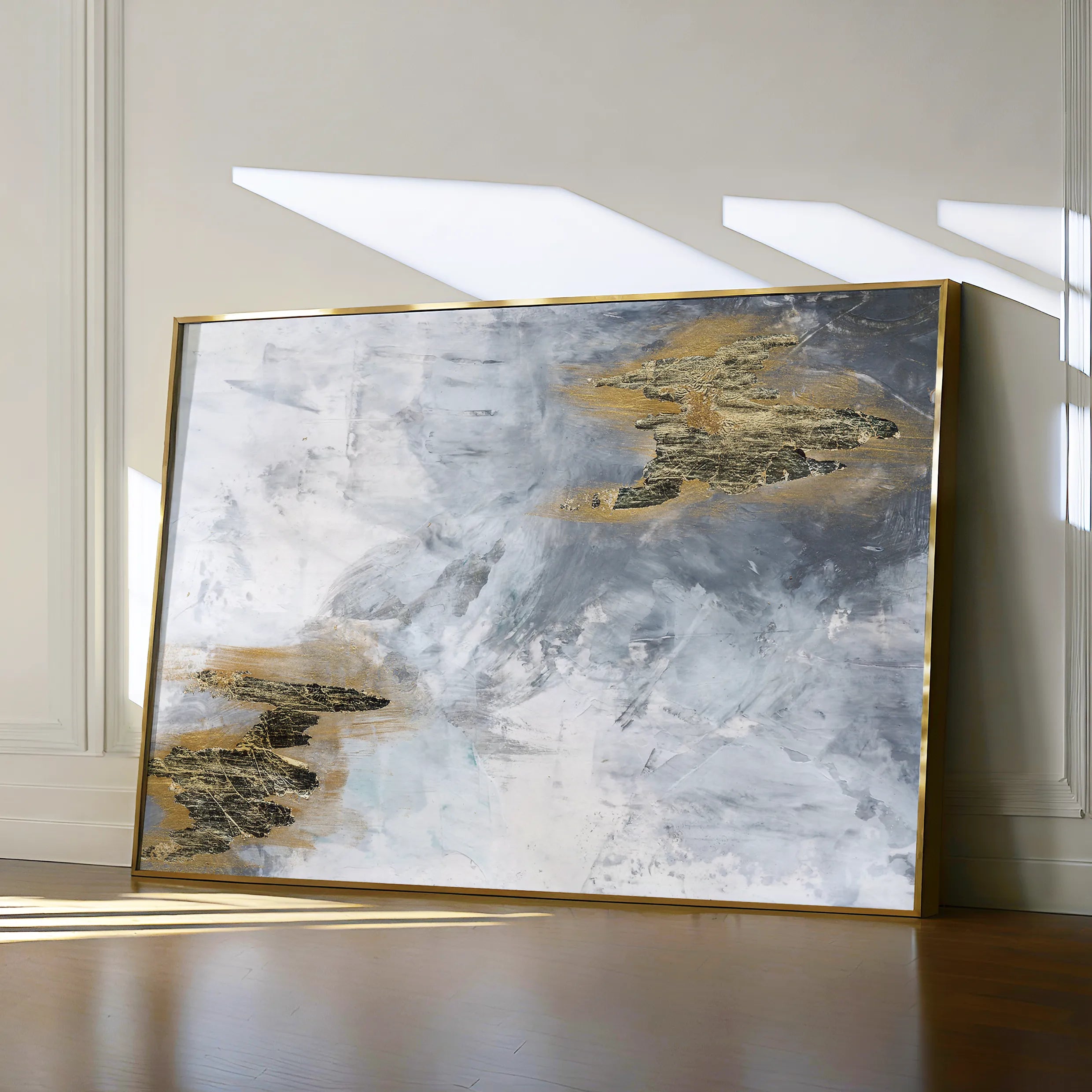 Abstract Canvas Wall Art WAD109-A 90 x 60 cm / Stretched on hidden frame