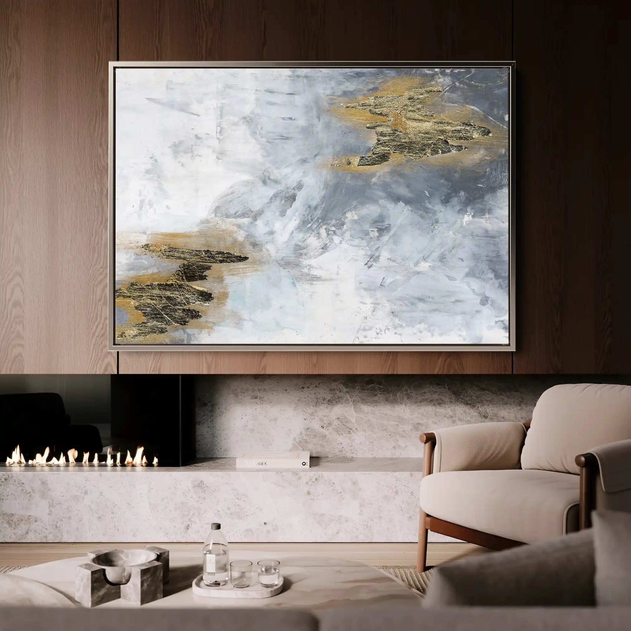 Abstract 109 Canvas Art 60 x 40 cm / Stretched on hidden frame