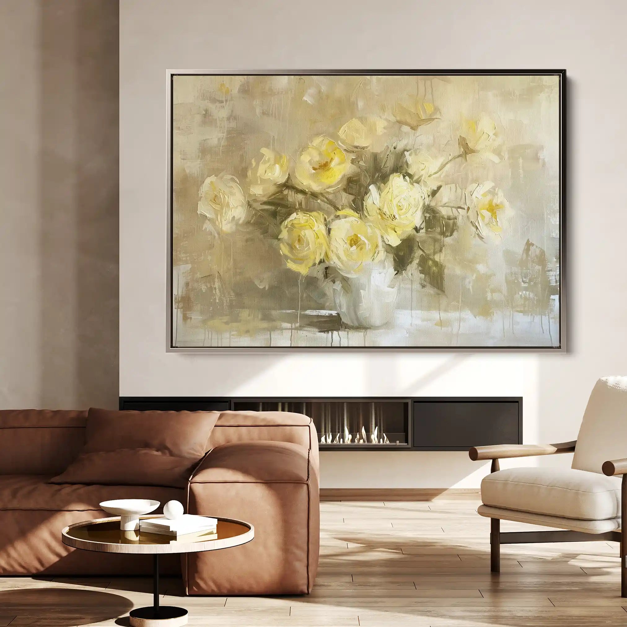 Floral Canvas Wall Art WAD109-F 90 x 60 cm / Stretched on hidden frame