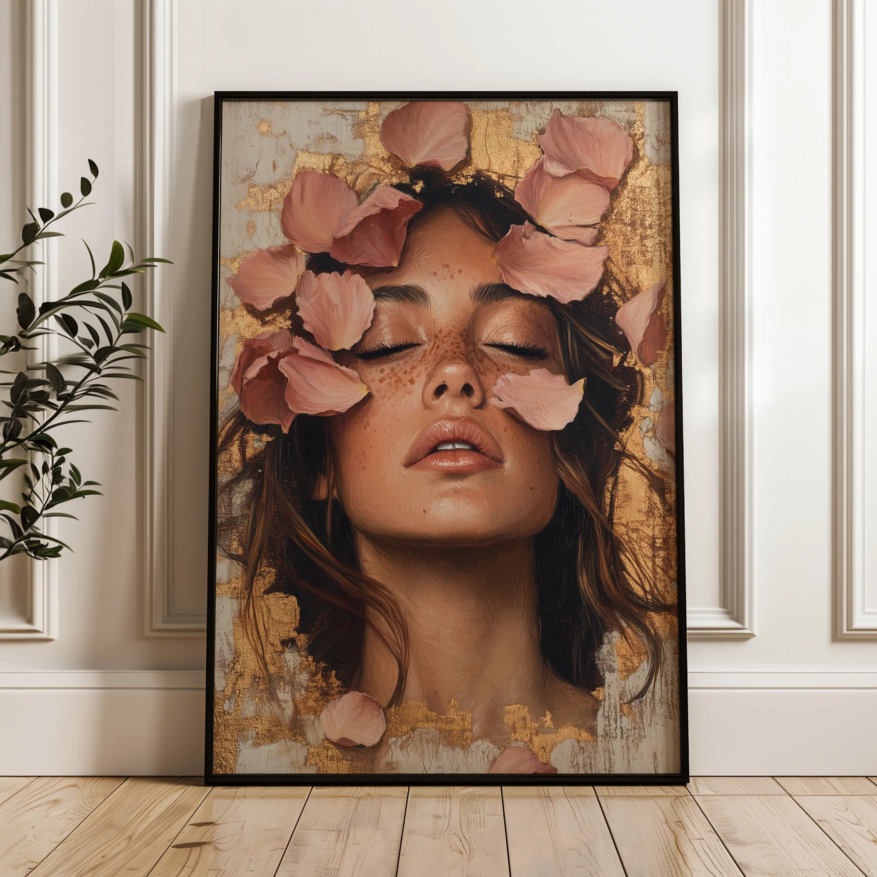 Portrait Canvas Wall Art WAD109-P 90 x 60 cm / Stretched on hidden frame